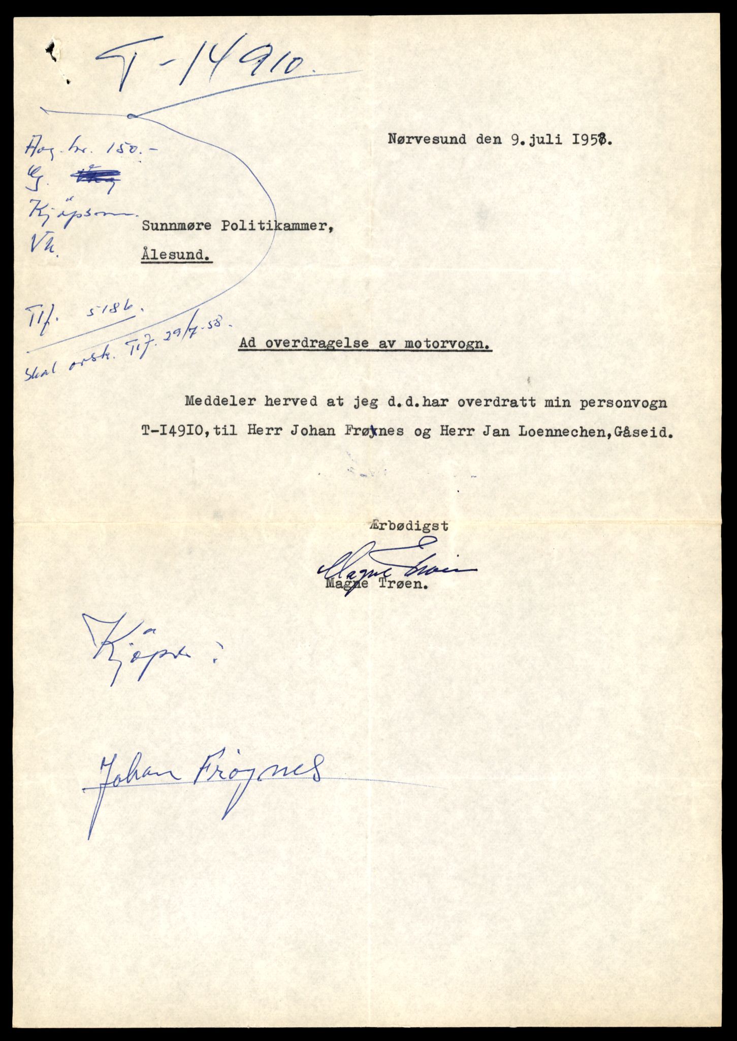 Møre og Romsdal vegkontor - Ålesund trafikkstasjon, AV/SAT-A-4099/F/Fe/L0049: Registreringskort for kjøretøy T 14864 - T 18613, 1927-1998, p. 1099