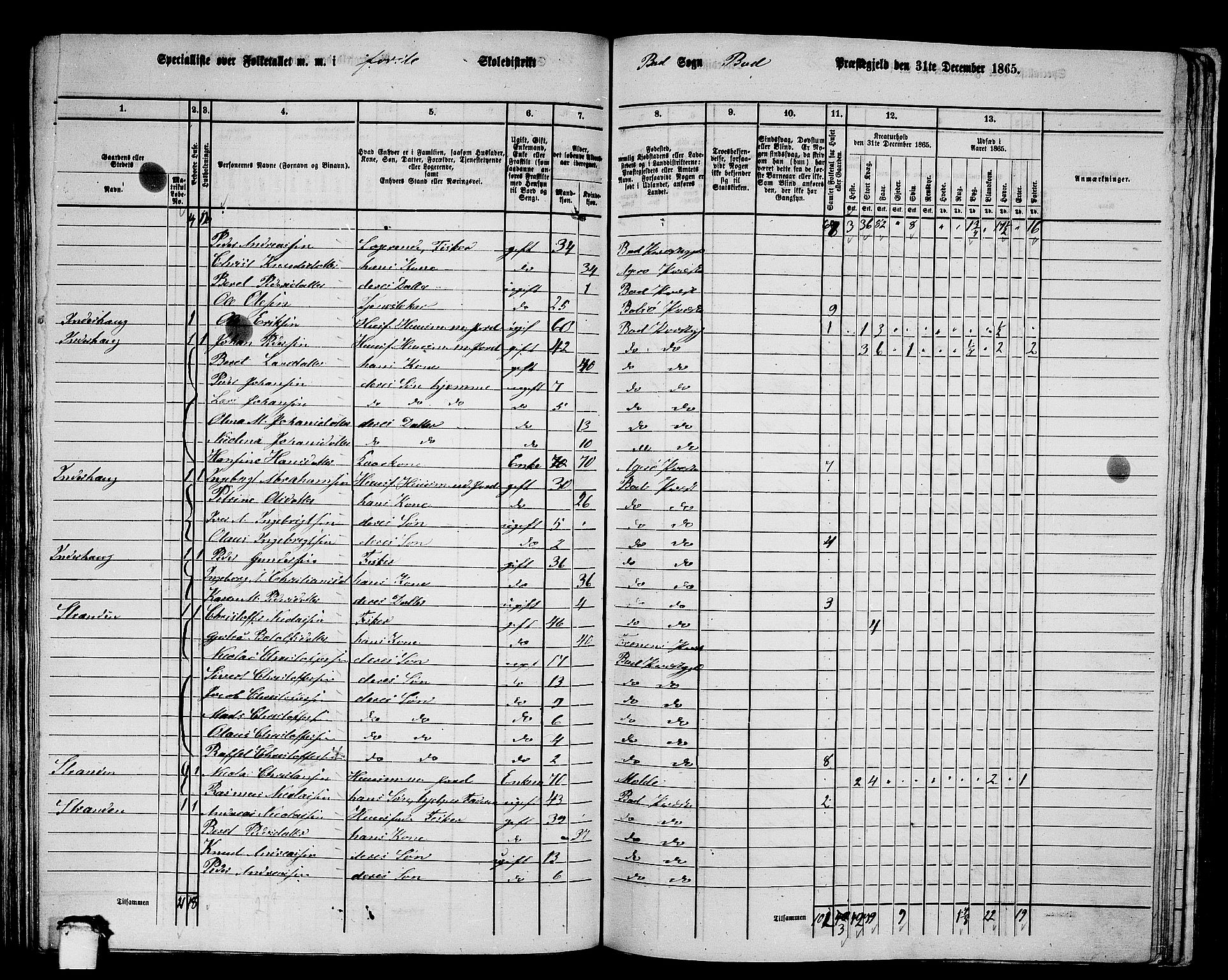 RA, 1865 census for Bud, 1865, p. 59