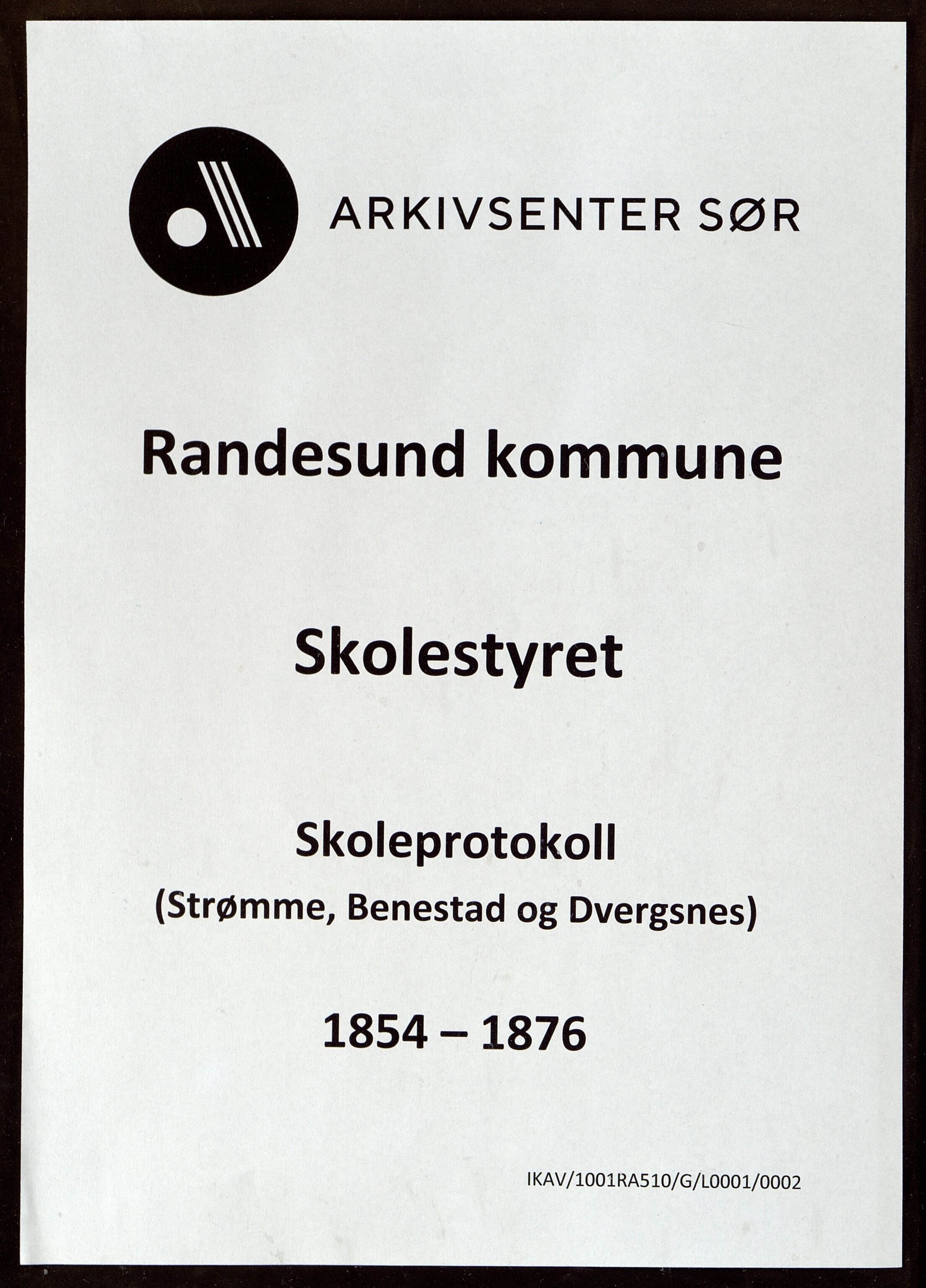 Randesund kommune - Skolestyret, ARKSOR/1001RA510/G/L0001/0002: Skoleprotokoller / Protokoll over skolehold og skolesøkningen (Strømme, Benestad, Dvergsnes), 1854-1876