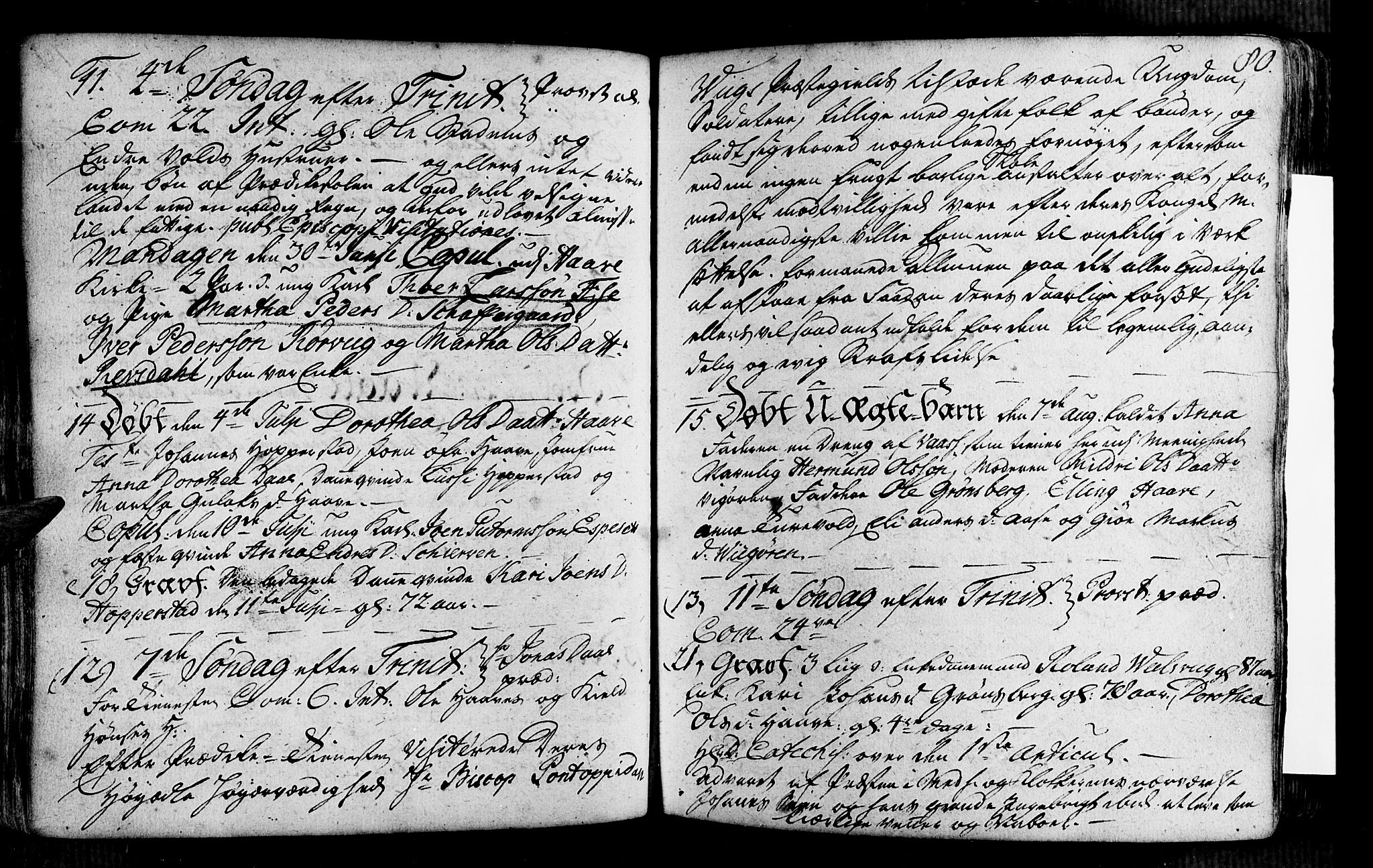 Vik sokneprestembete, SAB/A-81501: Parish register (official) no. A 2 /1, 1740-1757, p. 80
