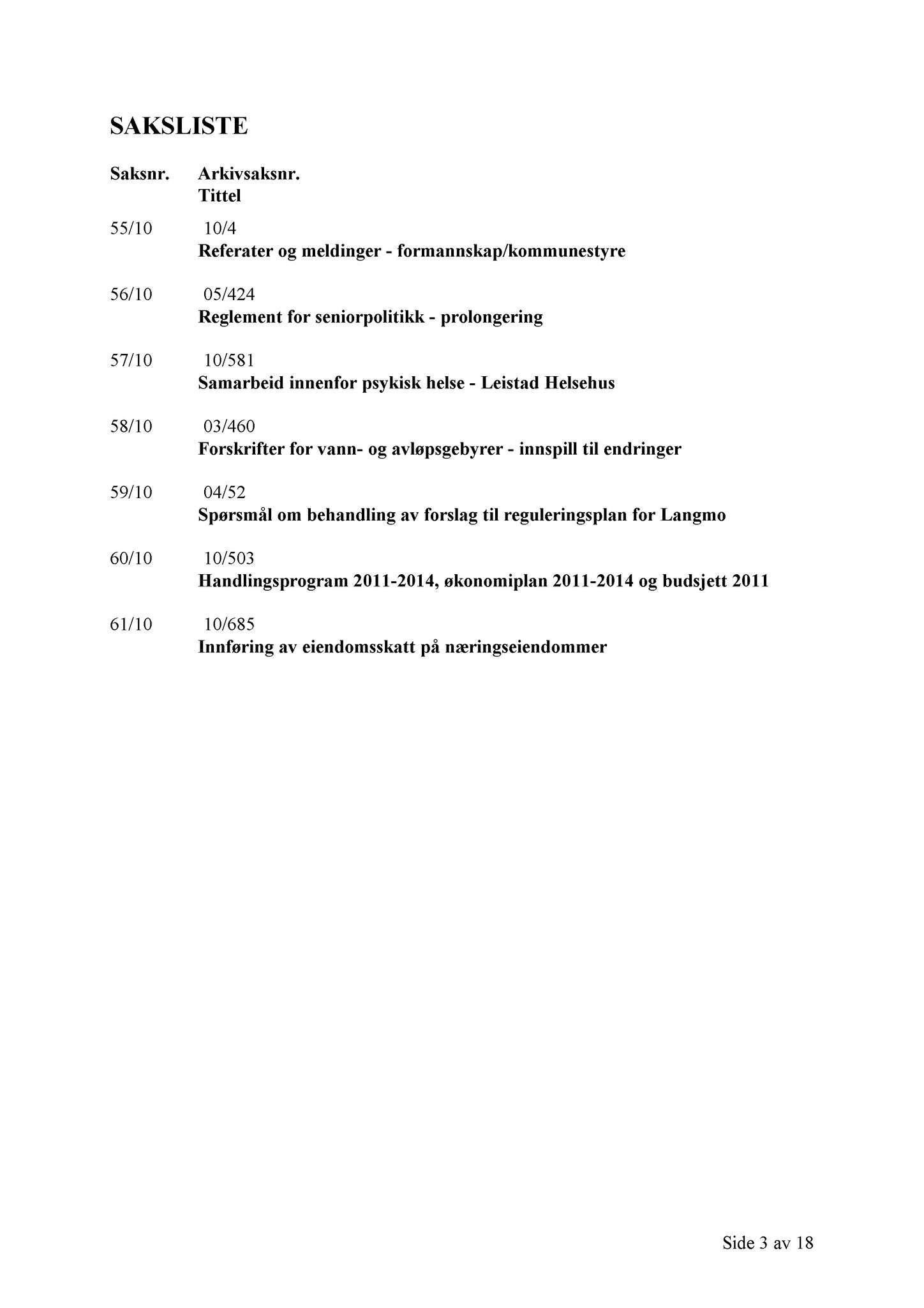 Klæbu Kommune, TRKO/KK/01-KS/L003: Kommunestyret - Møtedokumenter, 2010, p. 1408