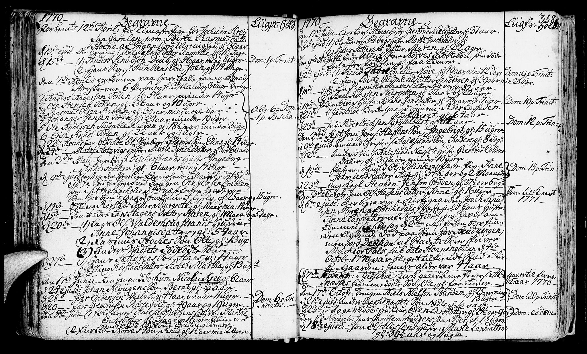 Ministerialprotokoller, klokkerbøker og fødselsregistre - Møre og Romsdal, AV/SAT-A-1454/528/L0393: Parish register (official) no. 528A04, 1762-1800, p. 358