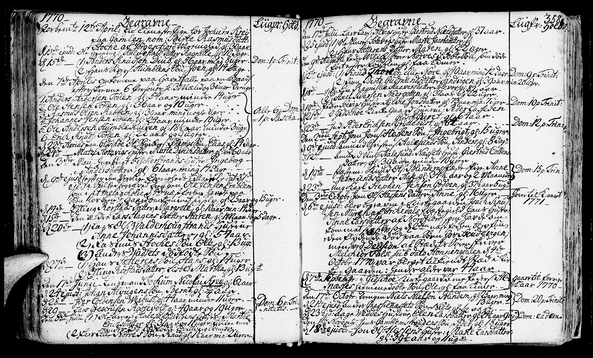 Ministerialprotokoller, klokkerbøker og fødselsregistre - Møre og Romsdal, AV/SAT-A-1454/528/L0393: Parish register (official) no. 528A04, 1762-1800, p. 358