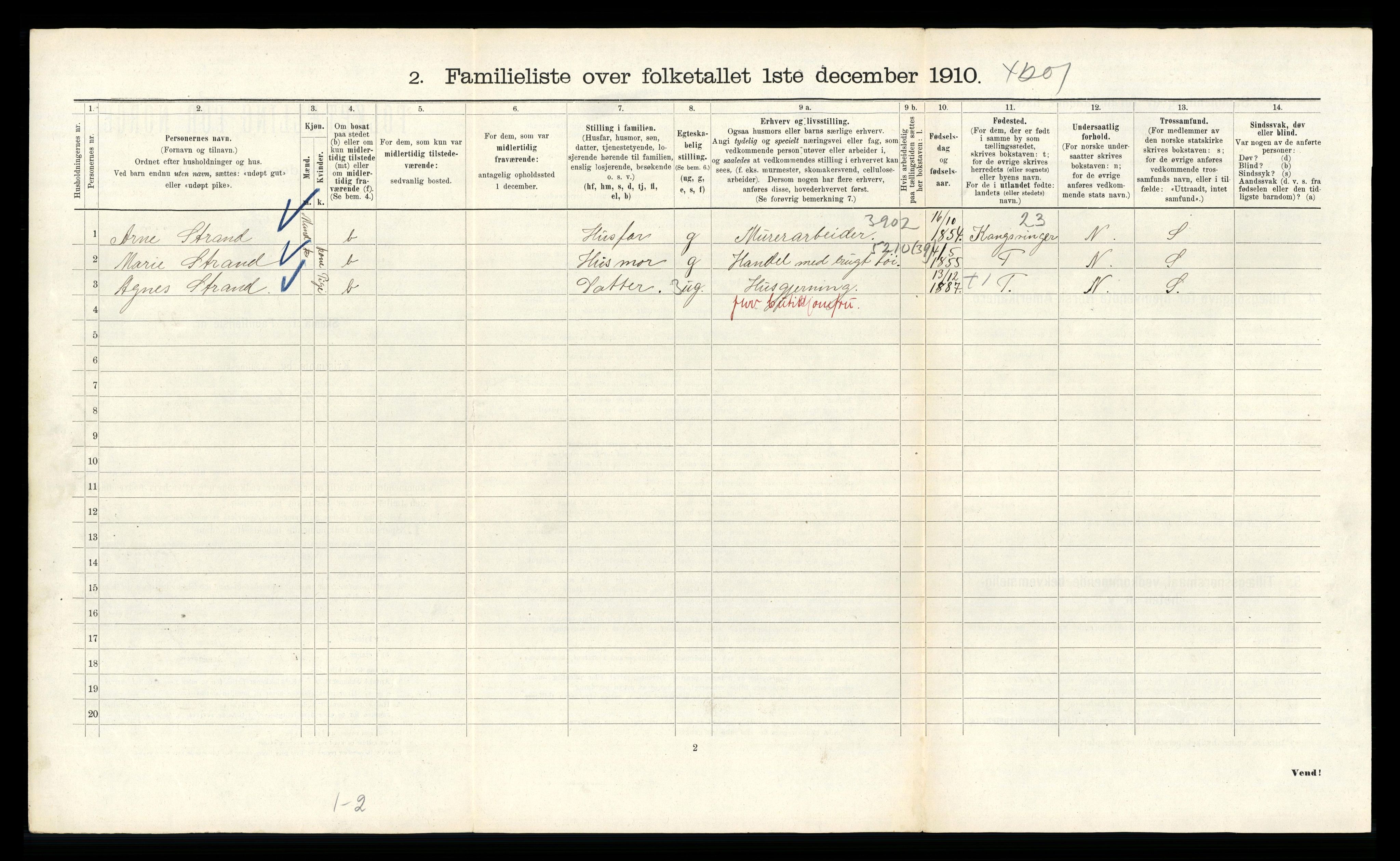 RA, 1910 census for Kristiania, 1910, p. 56862