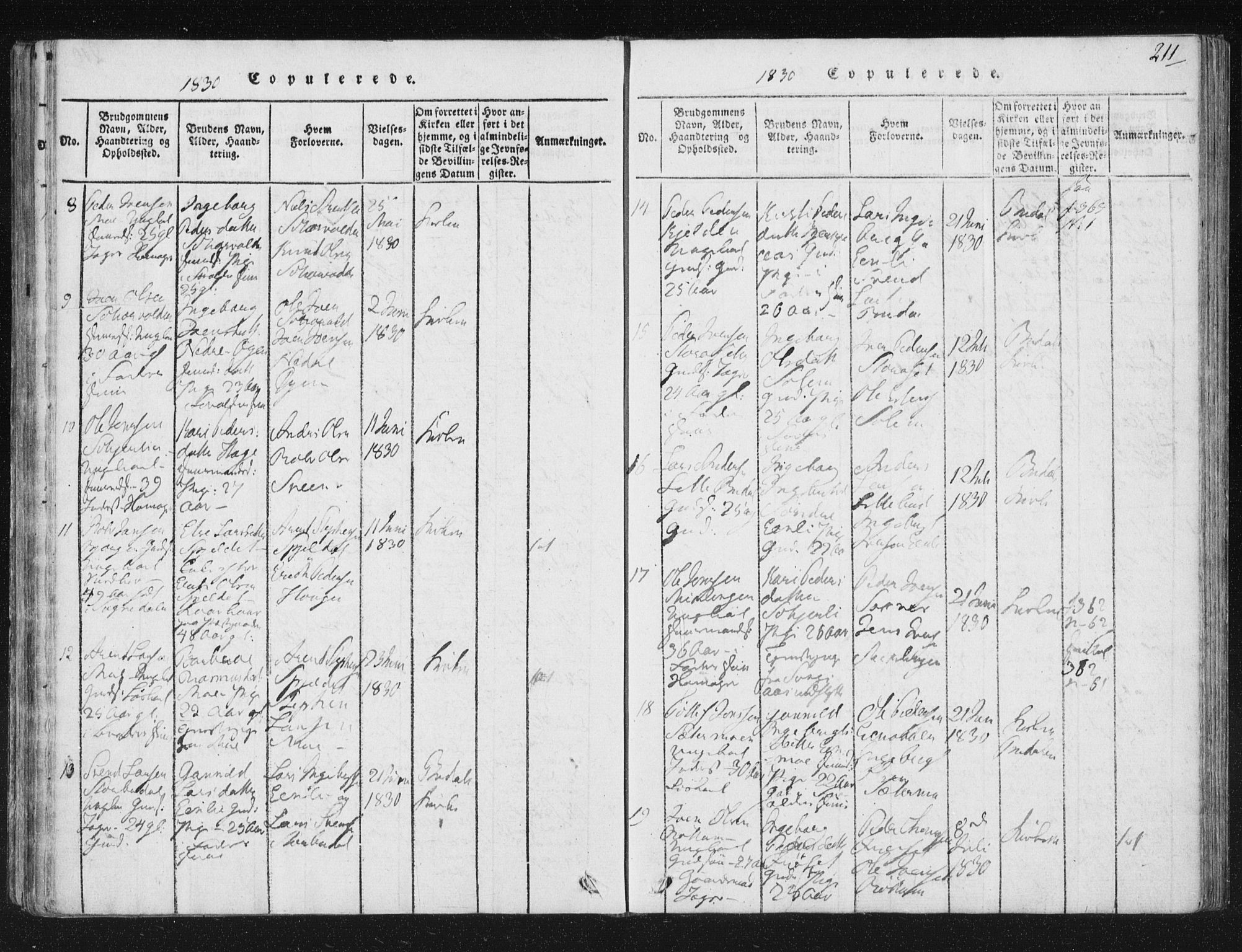 Ministerialprotokoller, klokkerbøker og fødselsregistre - Sør-Trøndelag, SAT/A-1456/687/L0996: Parish register (official) no. 687A04, 1816-1842, p. 211