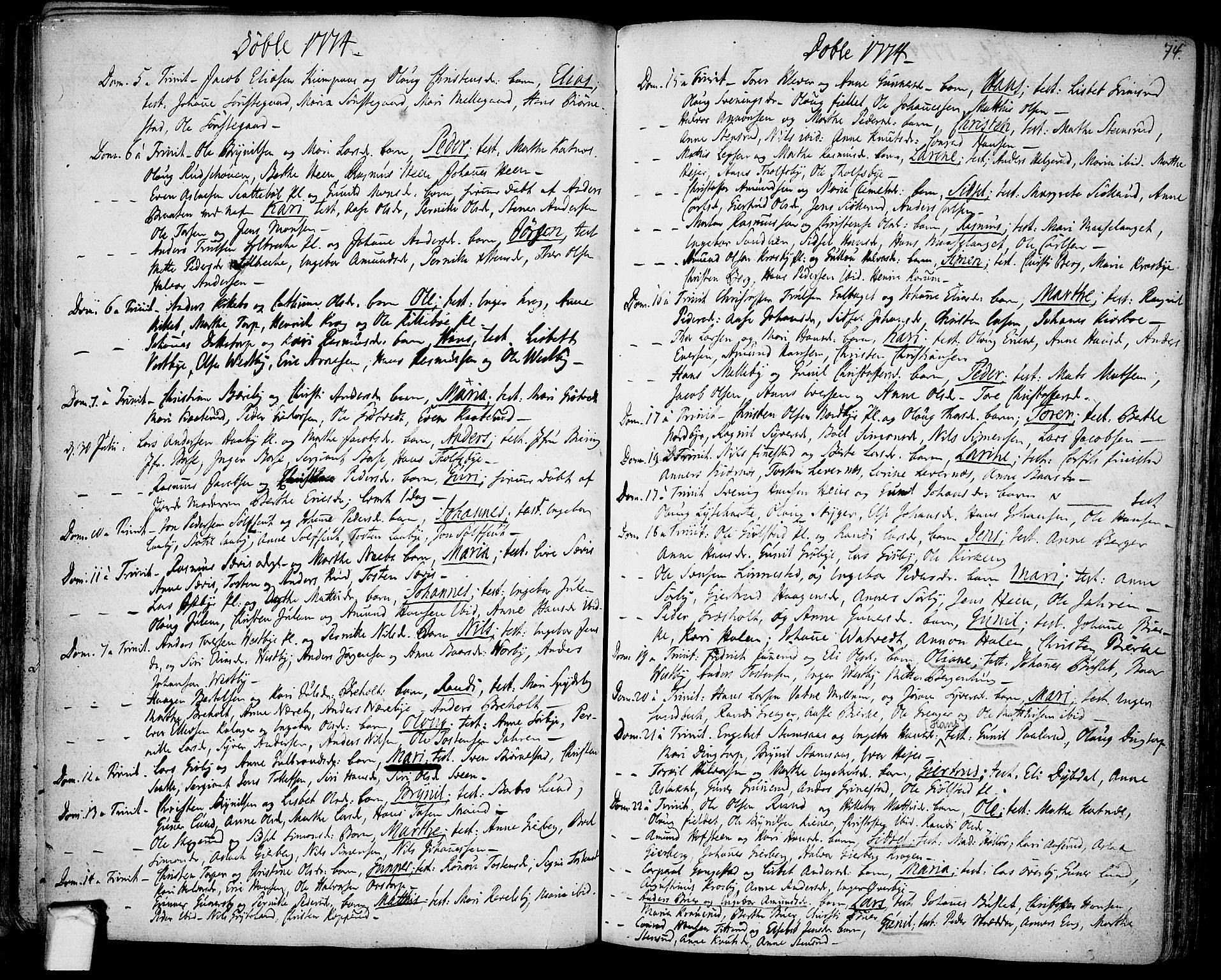 Rakkestad prestekontor Kirkebøker, AV/SAO-A-2008/F/Fa/L0003: Parish register (official) no. I 3, 1752-1777, p. 74