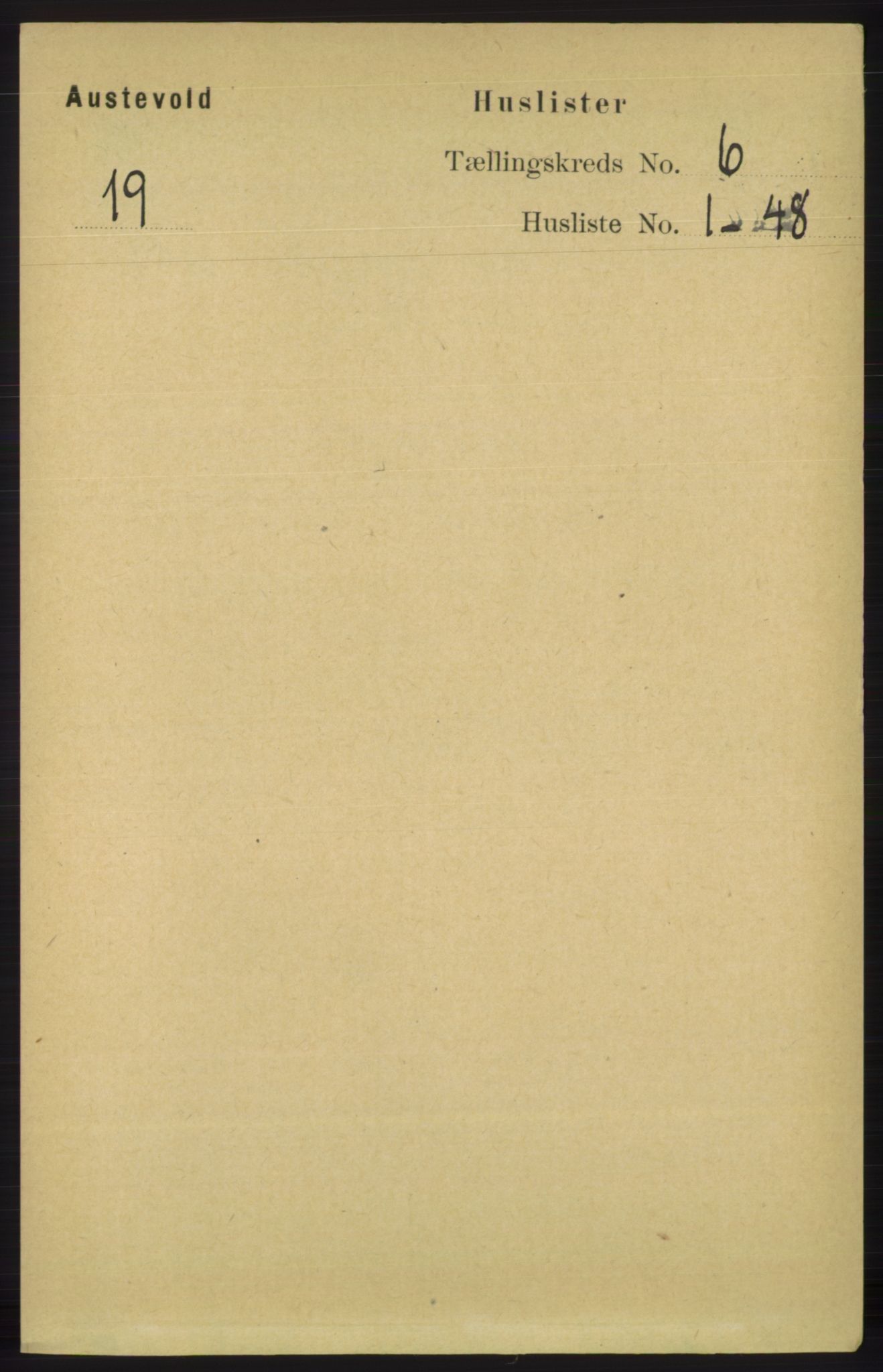 RA, 1891 census for 1244 Austevoll, 1891, p. 2516