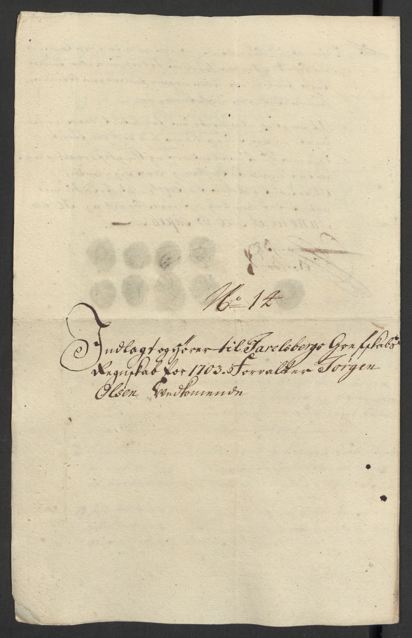 Rentekammeret inntil 1814, Reviderte regnskaper, Fogderegnskap, RA/EA-4092/R32/L1871: Fogderegnskap Jarlsberg grevskap, 1703-1705, p. 52