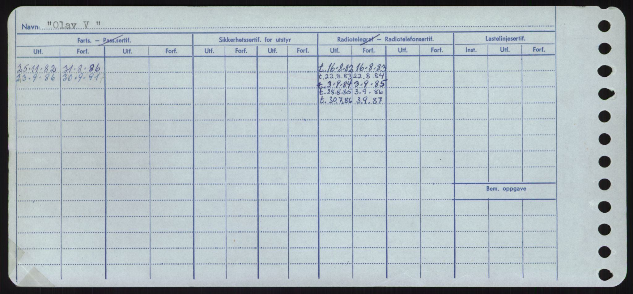 Sjøfartsdirektoratet med forløpere, Skipsmålingen, RA/S-1627/H/Hd/L0028: Fartøy, O, p. 184