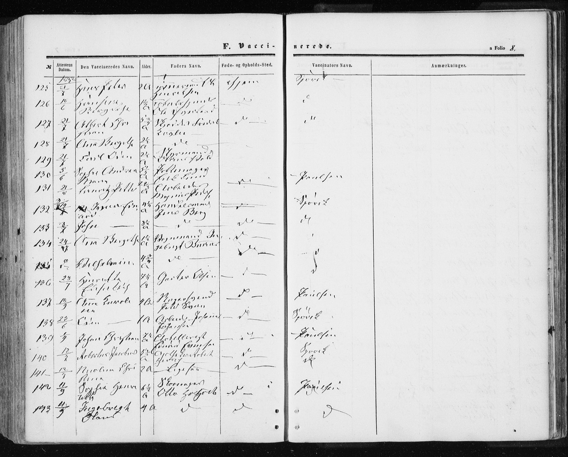 Ministerialprotokoller, klokkerbøker og fødselsregistre - Sør-Trøndelag, SAT/A-1456/601/L0053: Parish register (official) no. 601A21, 1857-1865, p. 8