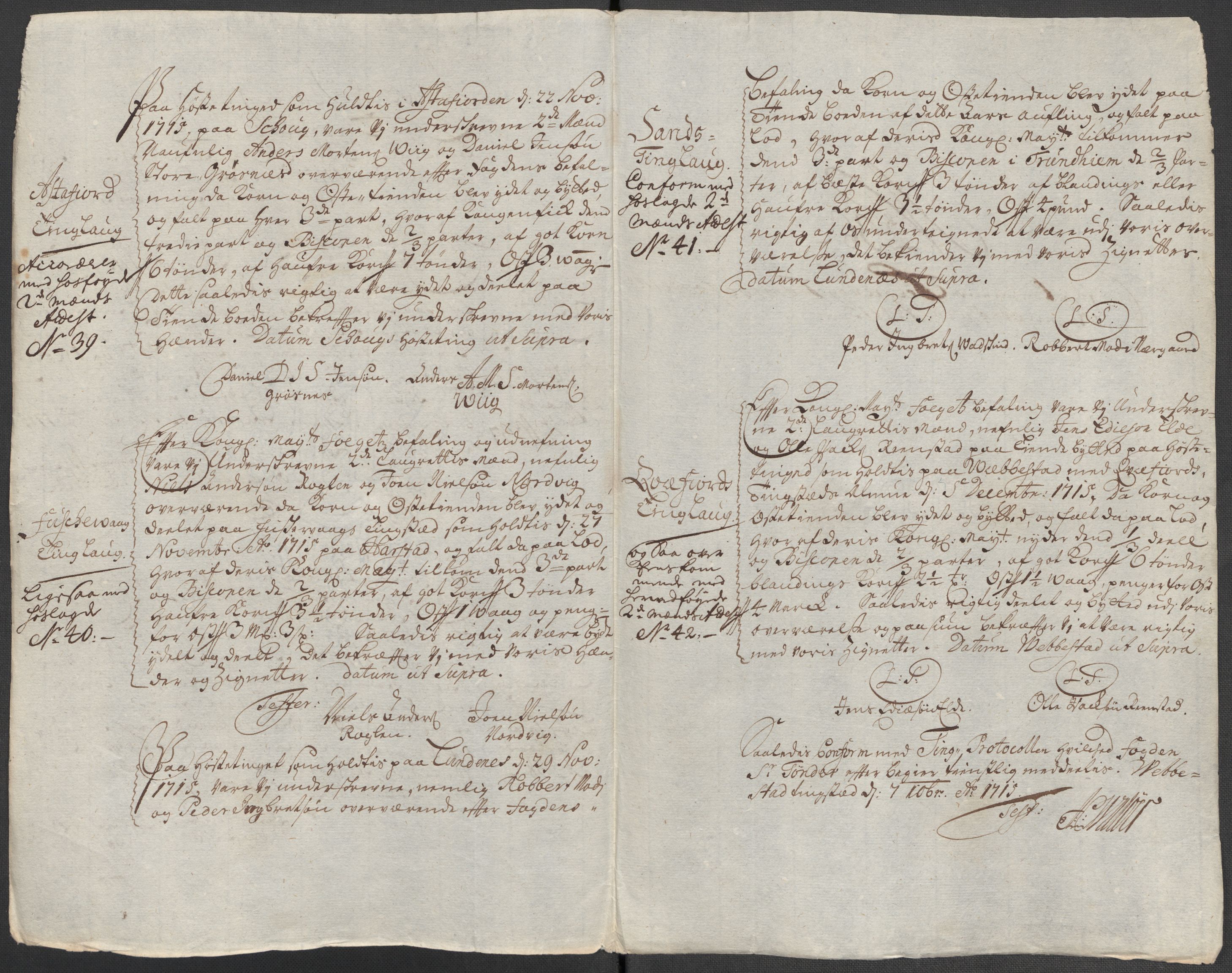 Rentekammeret inntil 1814, Reviderte regnskaper, Fogderegnskap, AV/RA-EA-4092/R68/L4761: Fogderegnskap Senja og Troms, 1715, p. 208