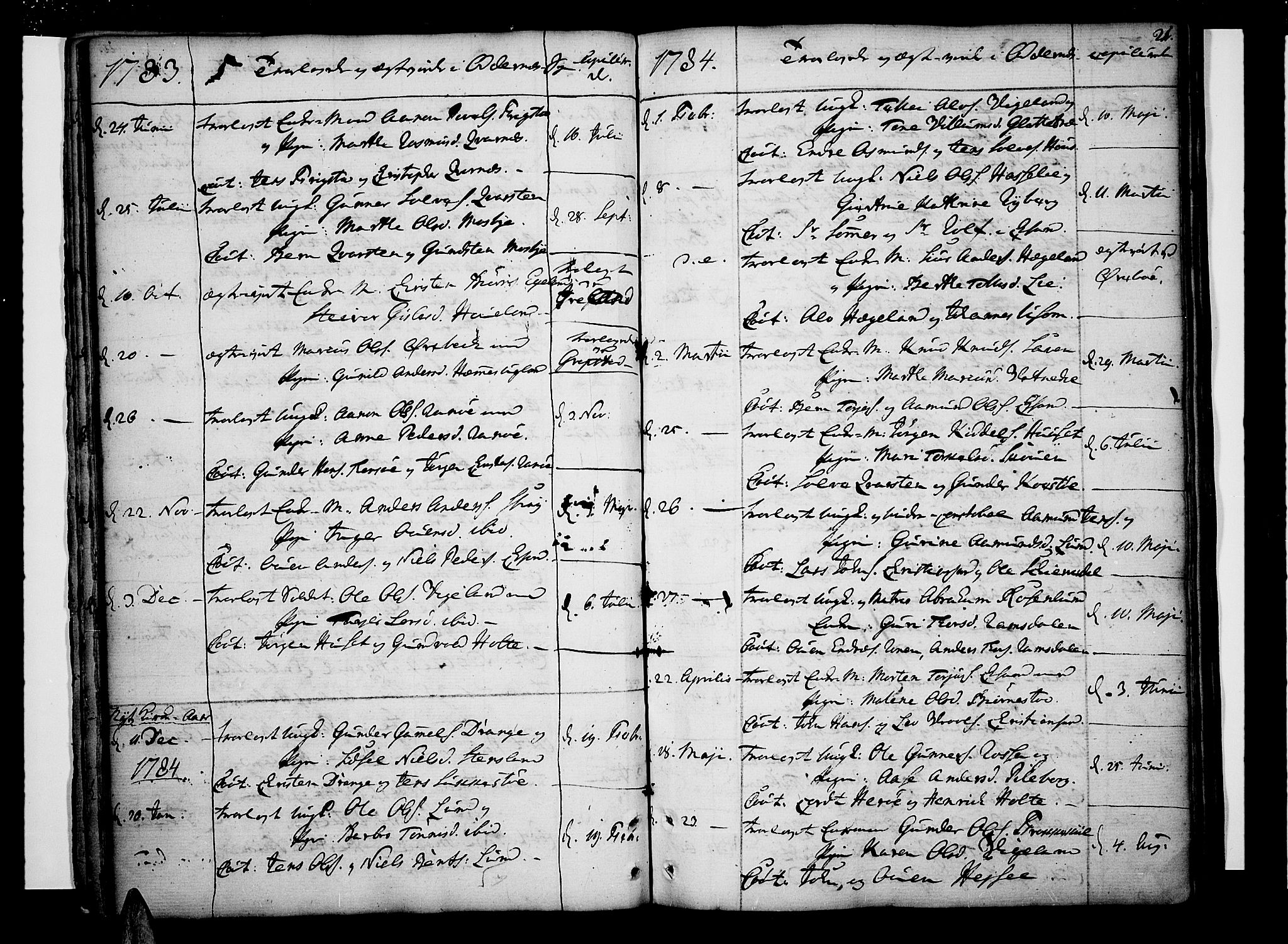 Oddernes sokneprestkontor, AV/SAK-1111-0033/F/Fa/Faa/L0004: Parish register (official) no. A 4, 1764-1820, p. 21