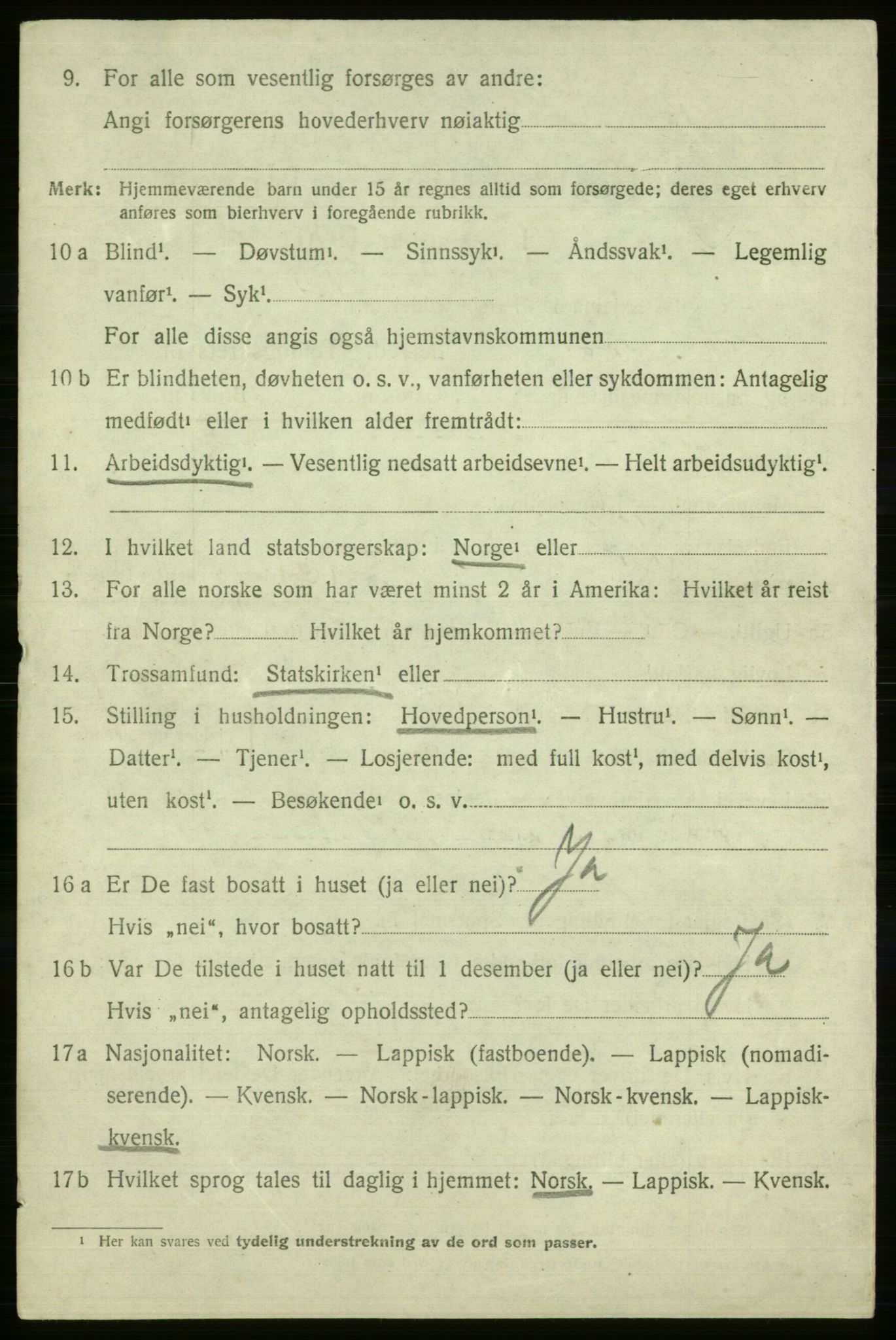 SATØ, 1920 census for Berlevåg, 1920, p. 1654