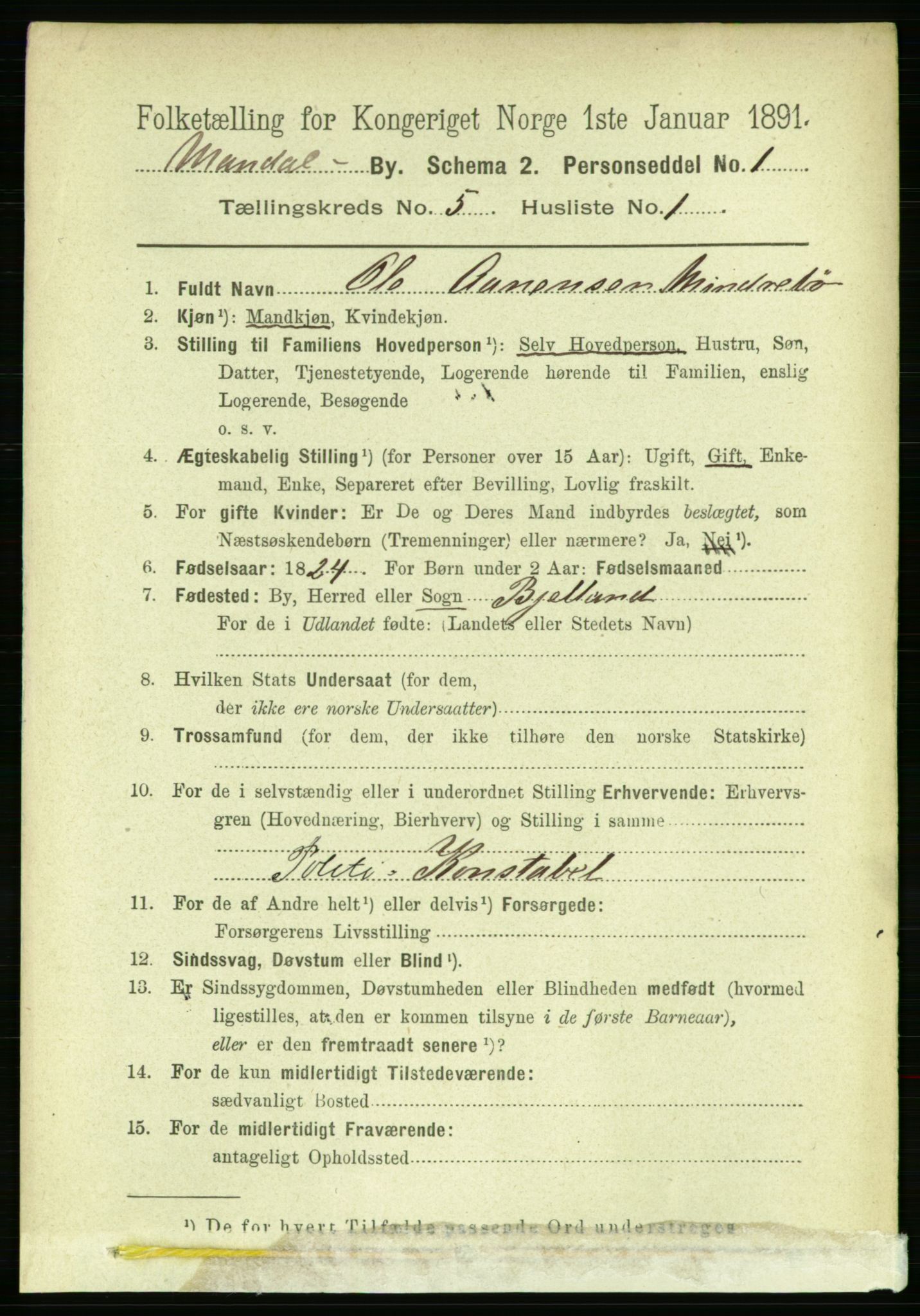 RA, 1891 census for 1002 Mandal, 1891, p. 1926