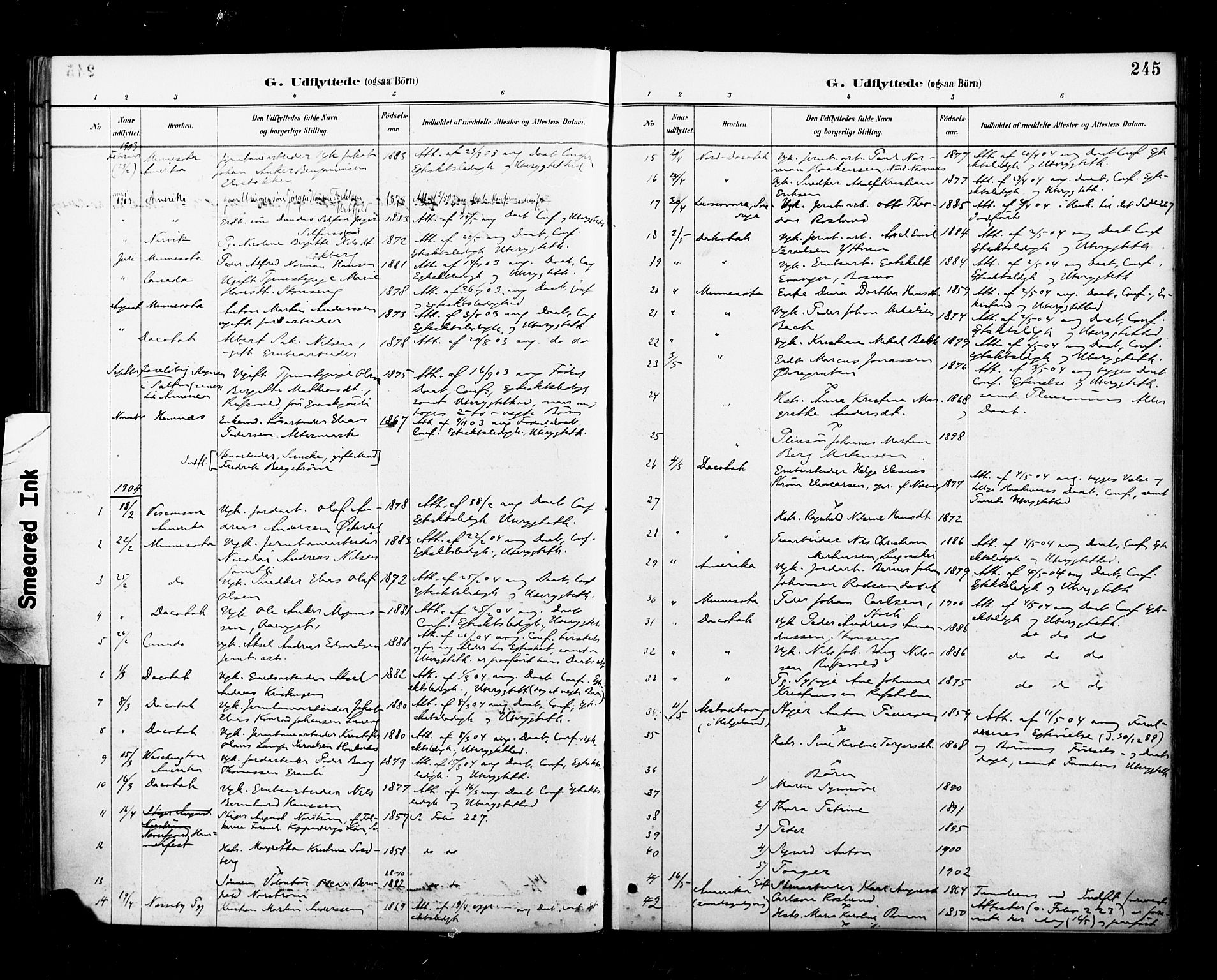 Ministerialprotokoller, klokkerbøker og fødselsregistre - Nordland, AV/SAT-A-1459/827/L0401: Parish register (official) no. 827A13, 1887-1905, p. 245