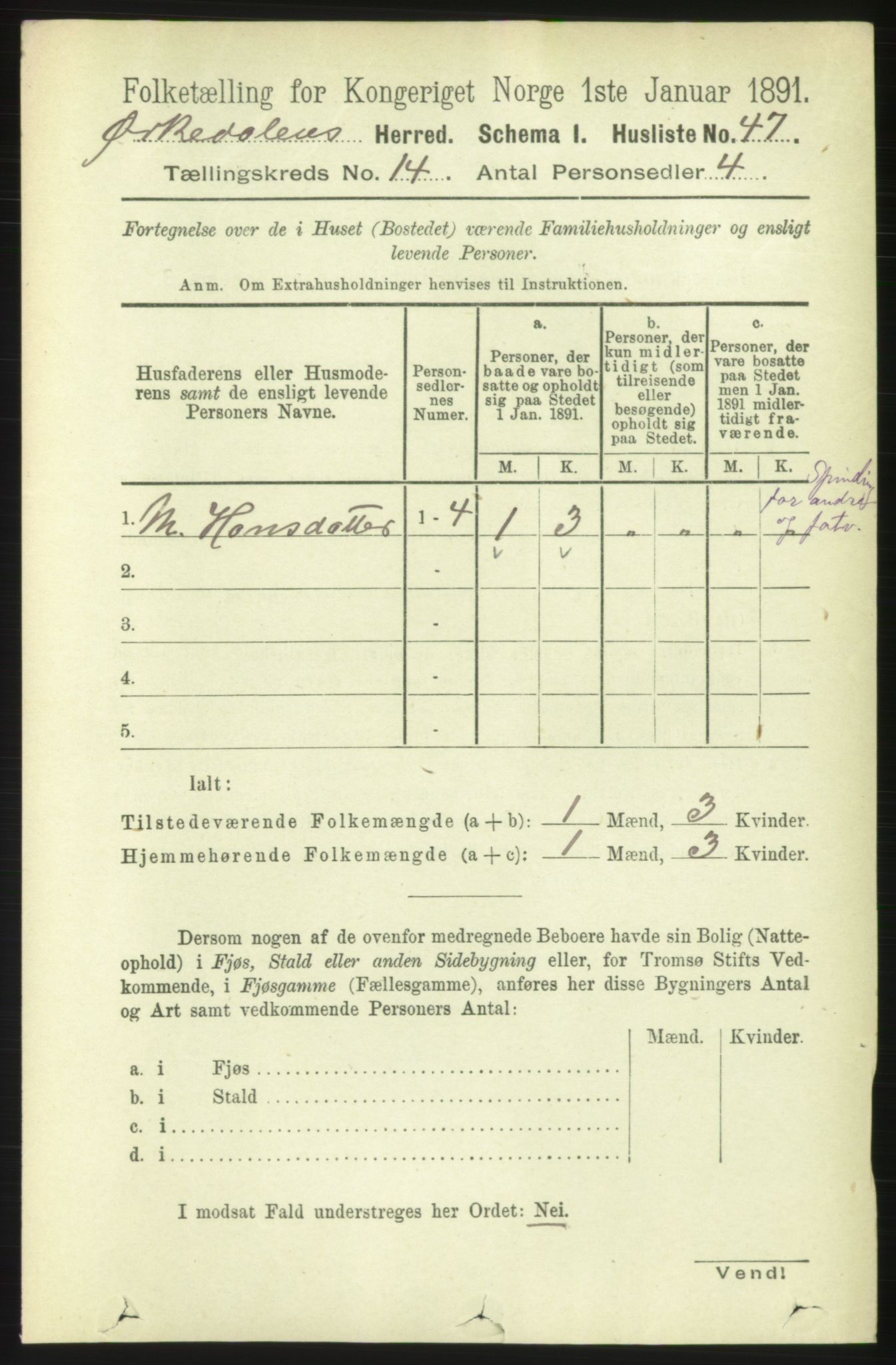 RA, 1891 census for 1638 Orkdal, 1891, p. 6544