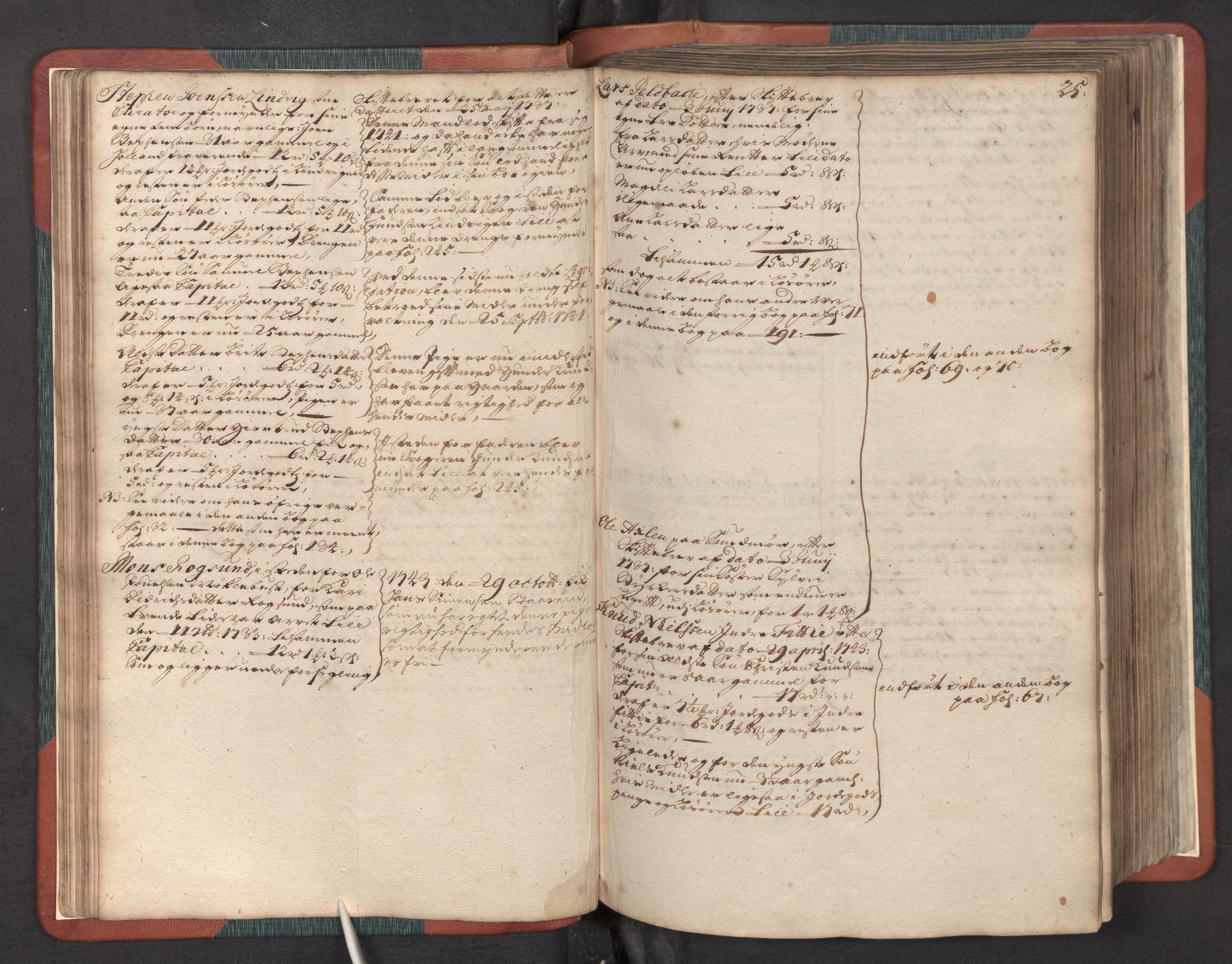 Nordfjord sorenskriveri, AV/SAB-A-2801/1/05/05a/L0002: Overformyndarprotokollar, 1736-1744