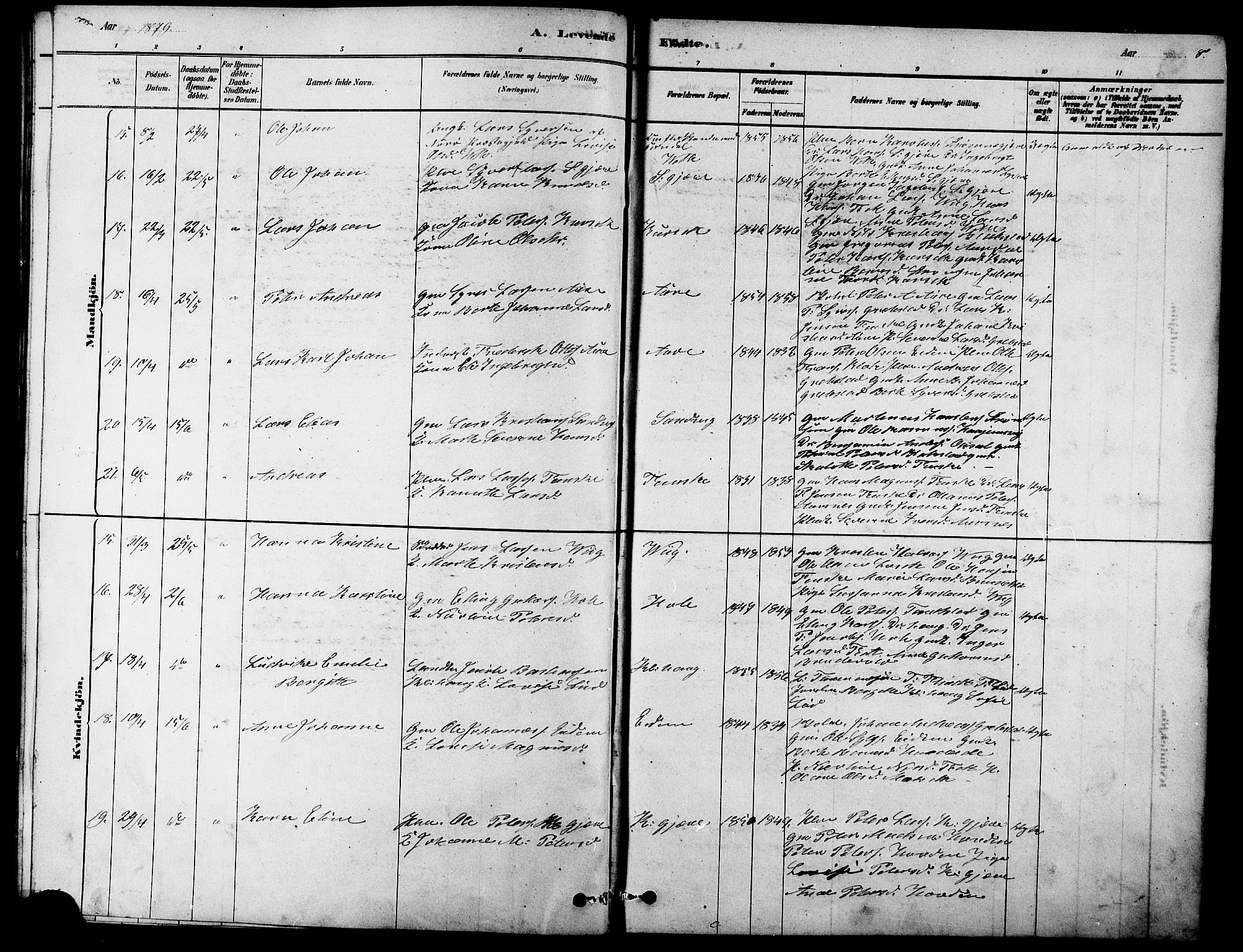 Ministerialprotokoller, klokkerbøker og fødselsregistre - Møre og Romsdal, AV/SAT-A-1454/523/L0339: Parish register (copy) no. 523C02, 1878-1891, p. 8