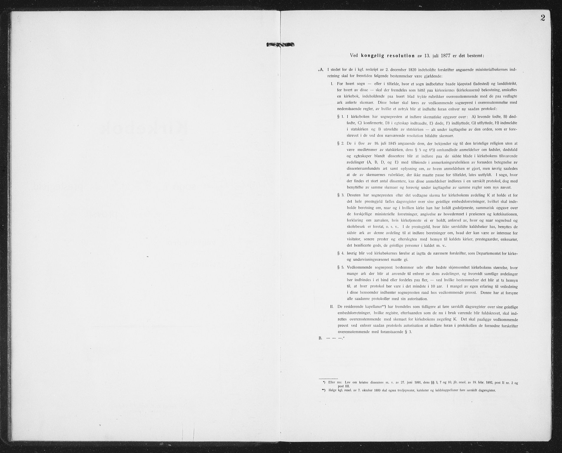Ministerialprotokoller, klokkerbøker og fødselsregistre - Nordland, AV/SAT-A-1459/850/L0718: Parish register (copy) no. 850C02, 1921-1941, p. 2