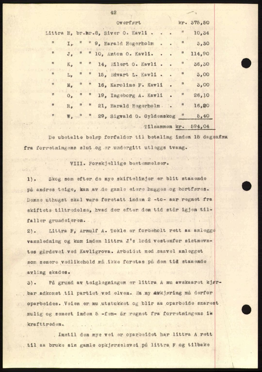 Romsdal sorenskriveri, AV/SAT-A-4149/1/2/2C: Mortgage book no. A13, 1942-1943, Diary no: : 27/1943