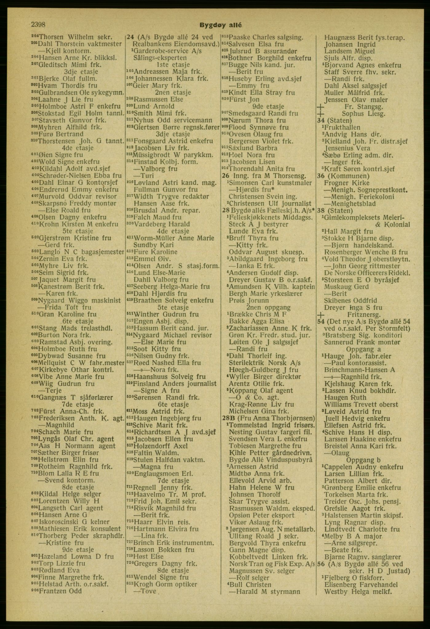 Kristiania/Oslo adressebok, PUBL/-, 1959-1960, p. 2398