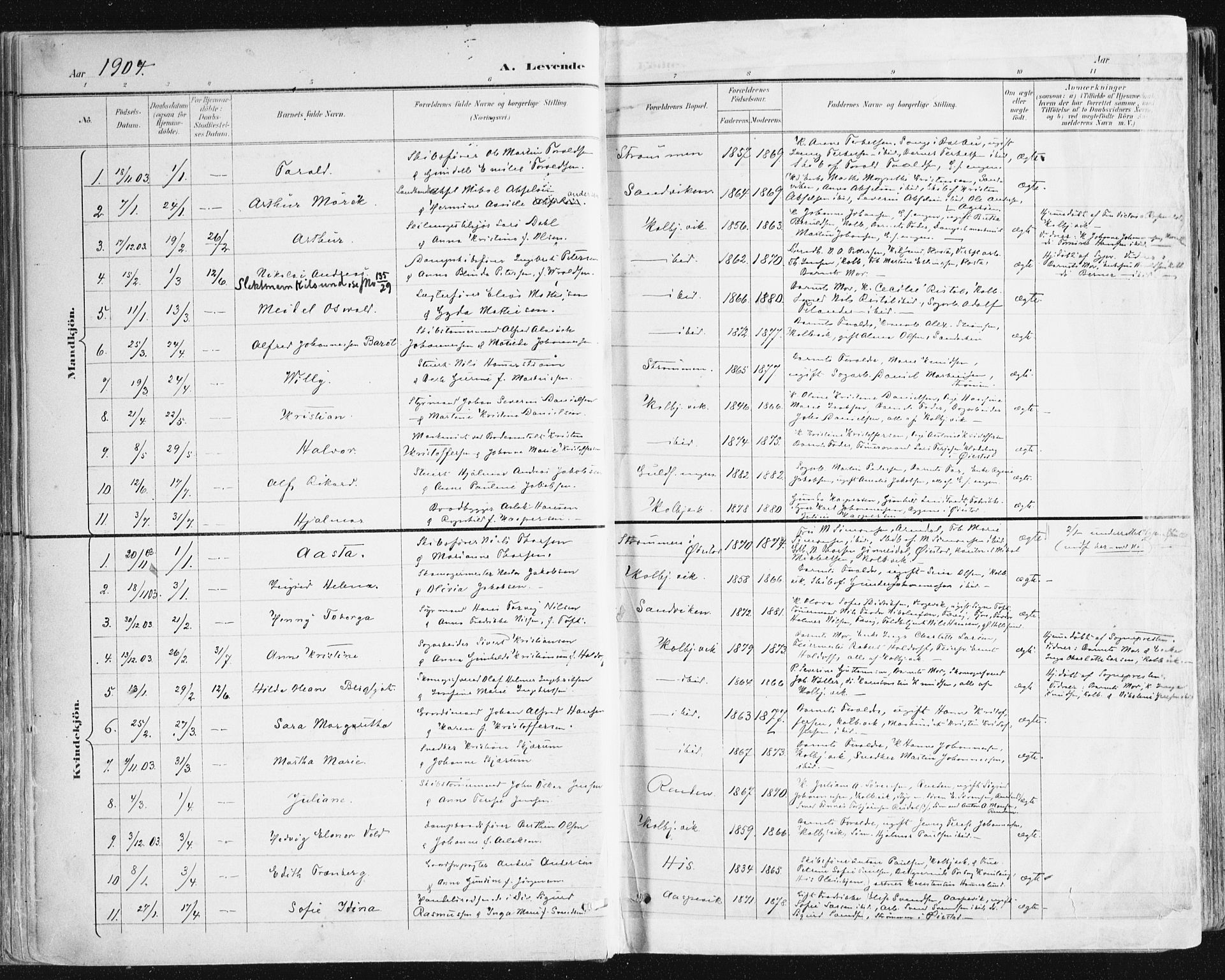 Hisøy sokneprestkontor, AV/SAK-1111-0020/F/Fa/L0004: Parish register (official) no. A 4, 1895-1917, p. 47