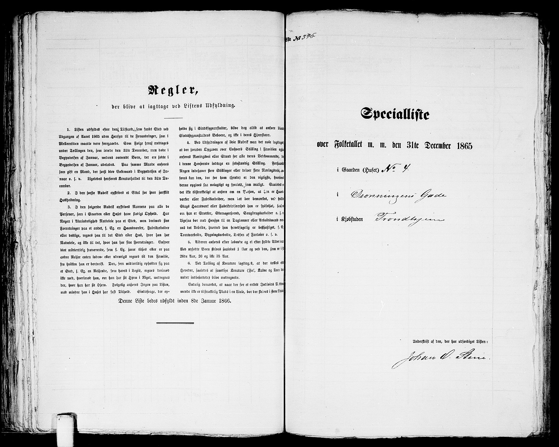 RA, 1865 census for Trondheim, 1865, p. 831