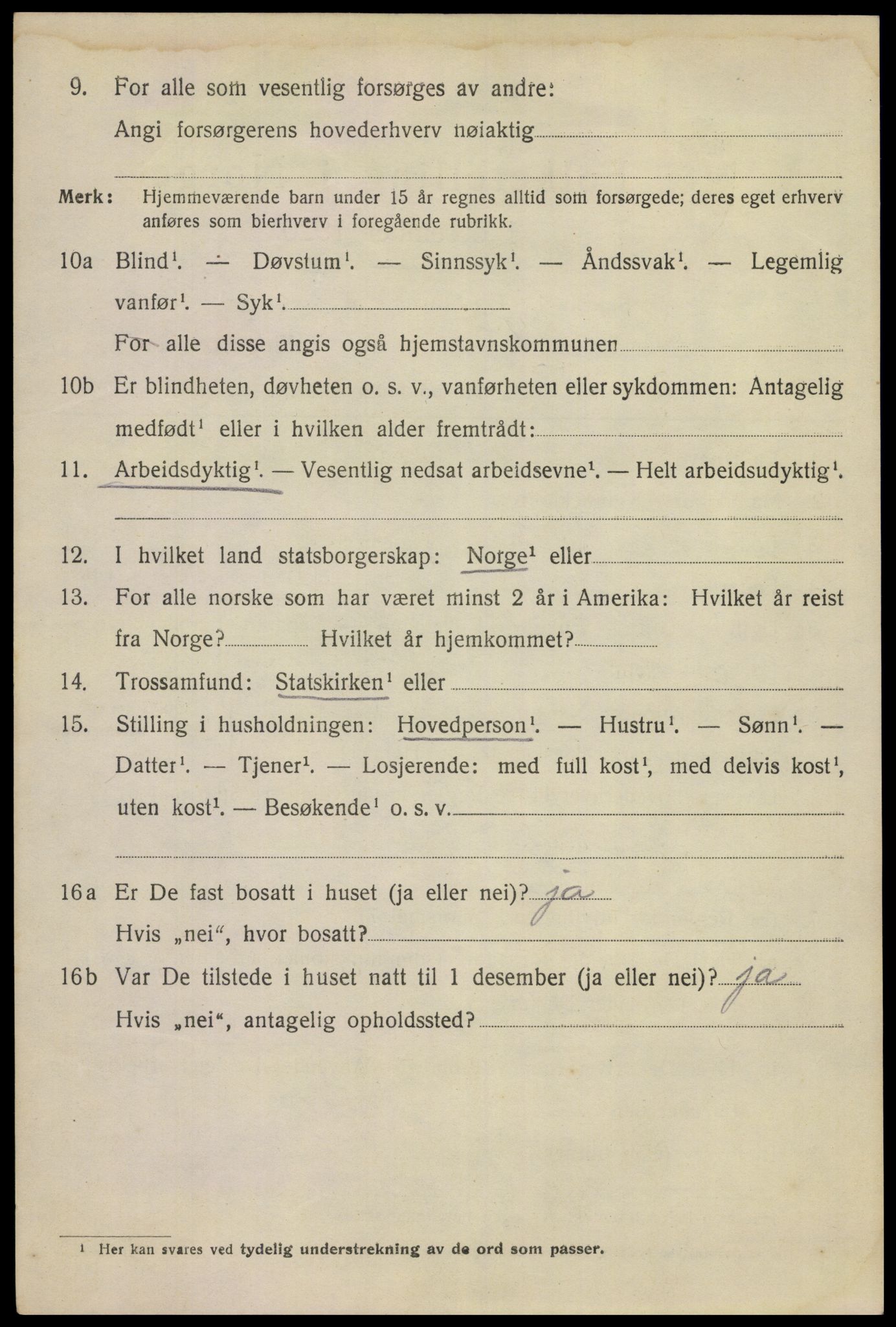 SAKO, 1920 census for Skien, 1920, p. 21231