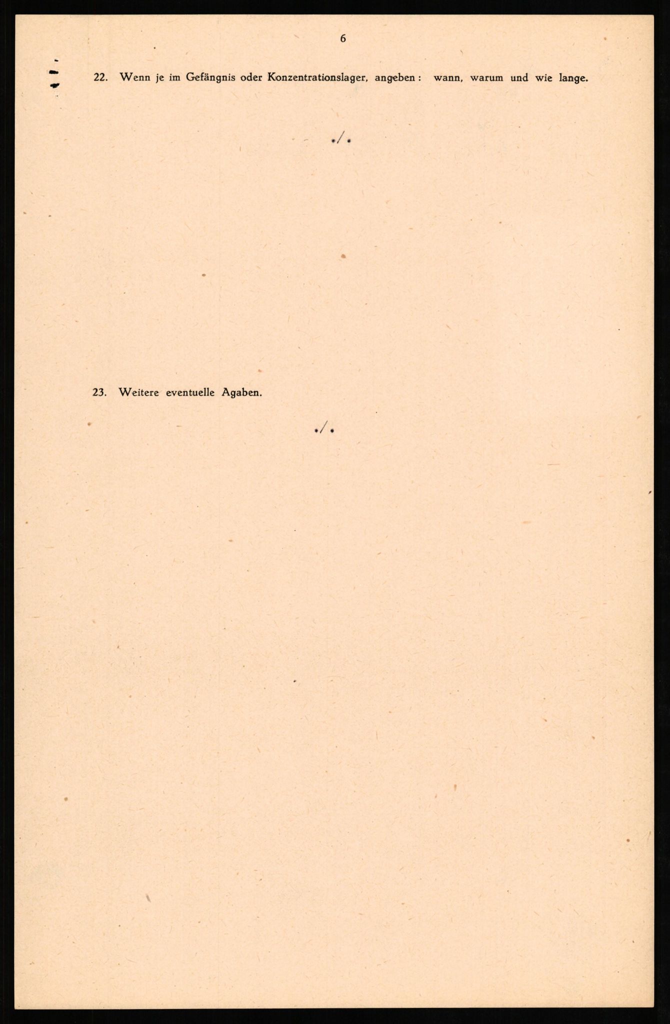 Forsvaret, Forsvarets overkommando II, RA/RAFA-3915/D/Db/L0023: CI Questionaires. Tyske okkupasjonsstyrker i Norge. Tyskere., 1945-1946, p. 217