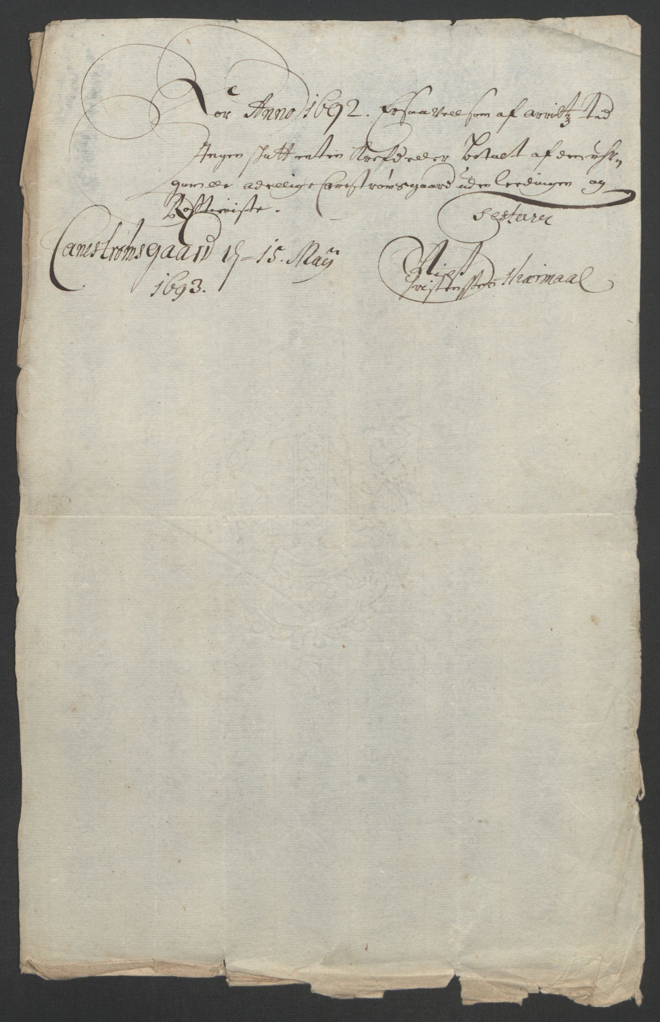 Rentekammeret inntil 1814, Reviderte regnskaper, Fogderegnskap, RA/EA-4092/R56/L3735: Fogderegnskap Nordmøre, 1692-1693, p. 180