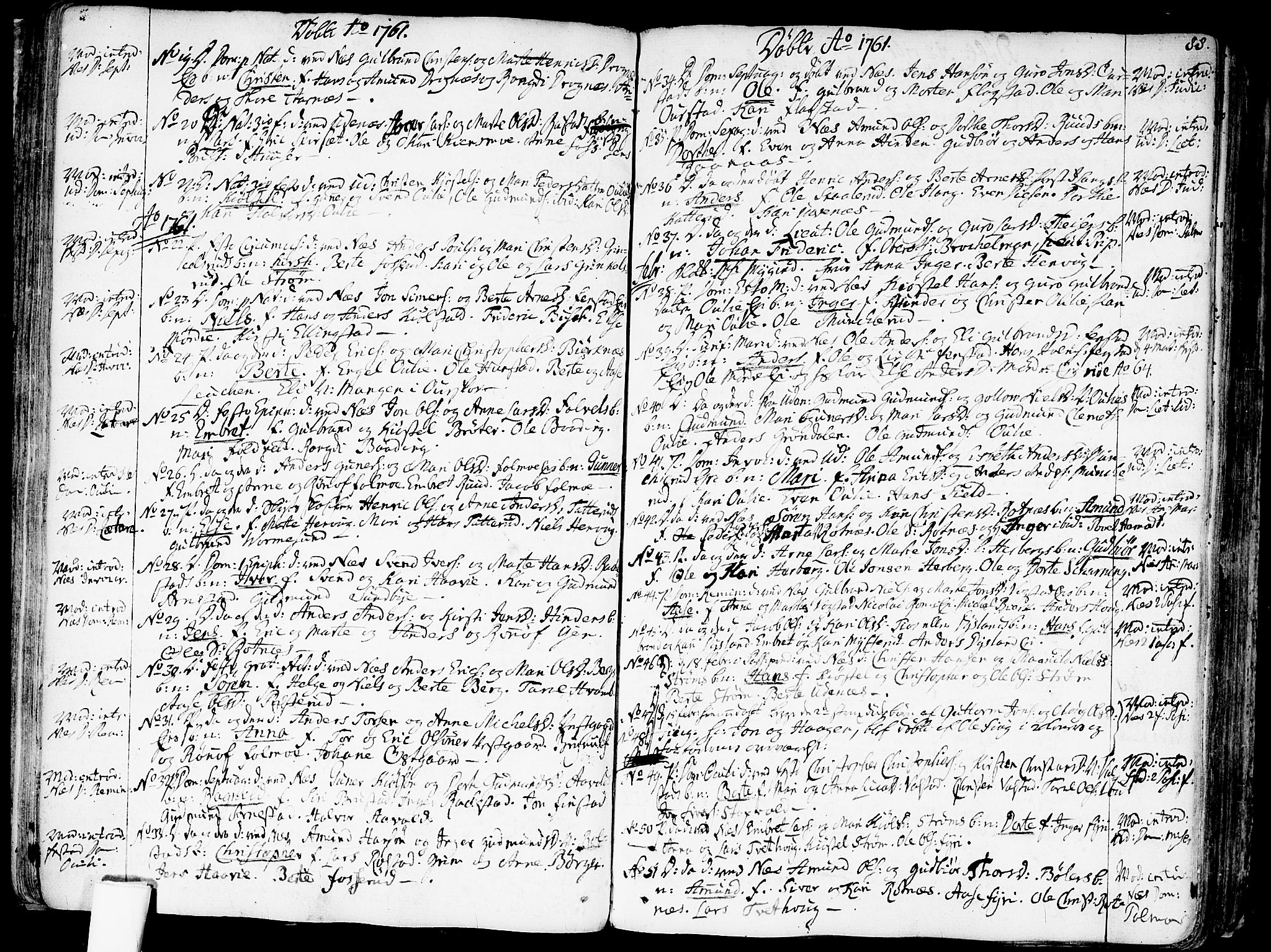 Nes prestekontor Kirkebøker, SAO/A-10410/F/Fa/L0003: Parish register (official) no. I 3, 1734-1781, p. 88