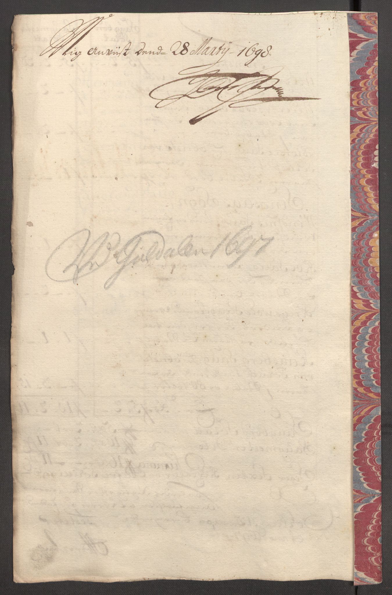 Rentekammeret inntil 1814, Reviderte regnskaper, Fogderegnskap, AV/RA-EA-4092/R60/L3947: Fogderegnskap Orkdal og Gauldal, 1697, p. 364