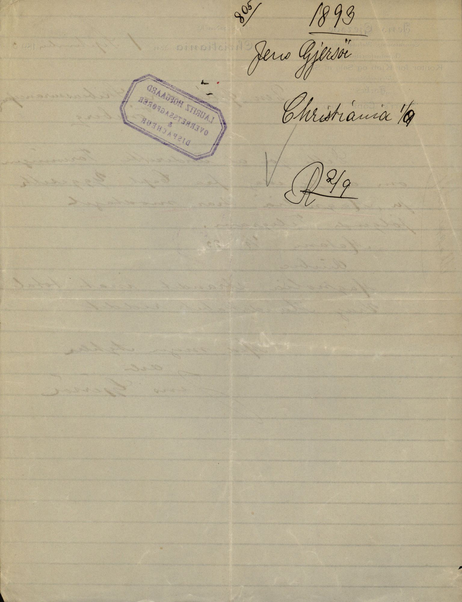 Pa 63 - Østlandske skibsassuranceforening, VEMU/A-1079/G/Ga/L0030/0007: Havaridokumenter / Furu, Magnhild, Magnolia, Havfruen, Tichborne, 1893, p. 25