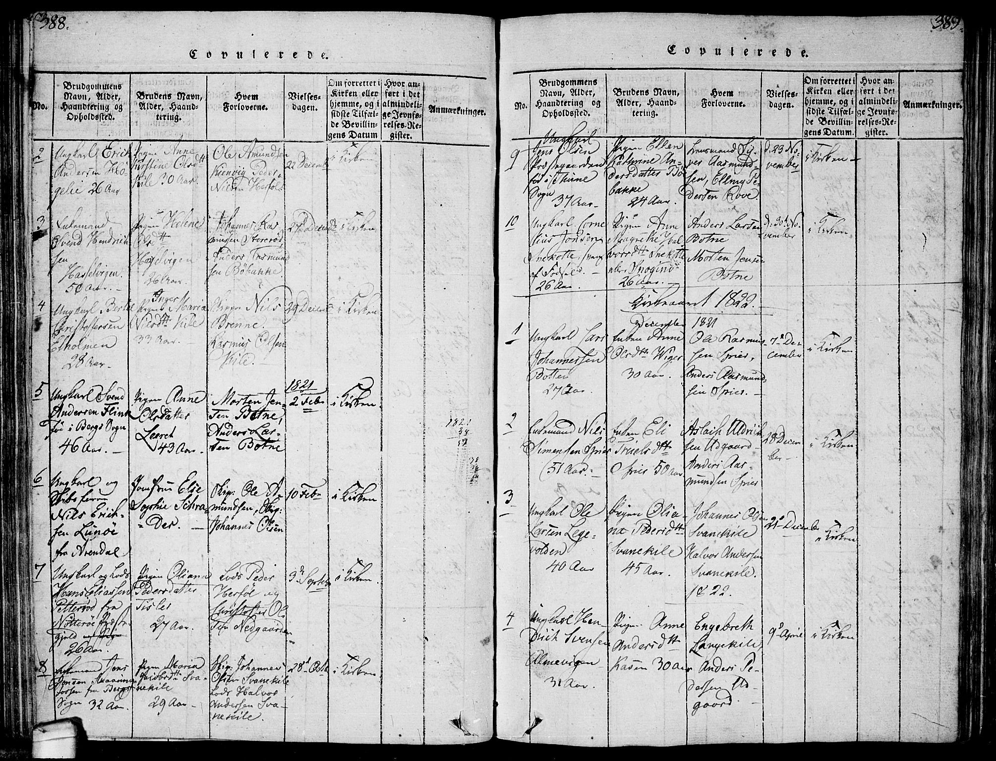 Hvaler prestekontor Kirkebøker, SAO/A-2001/F/Fa/L0005: Parish register (official) no. I 5, 1816-1845, p. 388-389