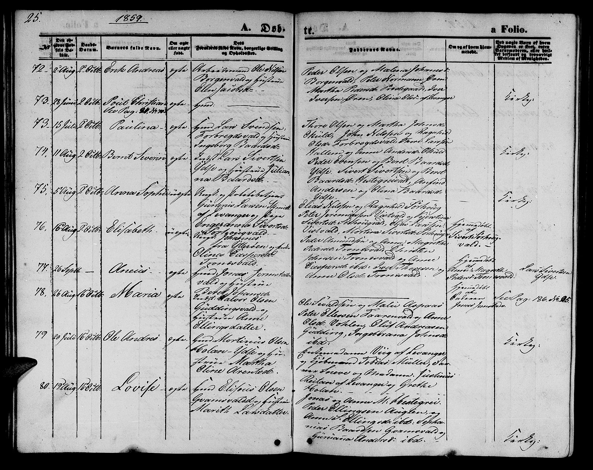 Ministerialprotokoller, klokkerbøker og fødselsregistre - Nord-Trøndelag, AV/SAT-A-1458/723/L0254: Parish register (copy) no. 723C02, 1858-1868, p. 25