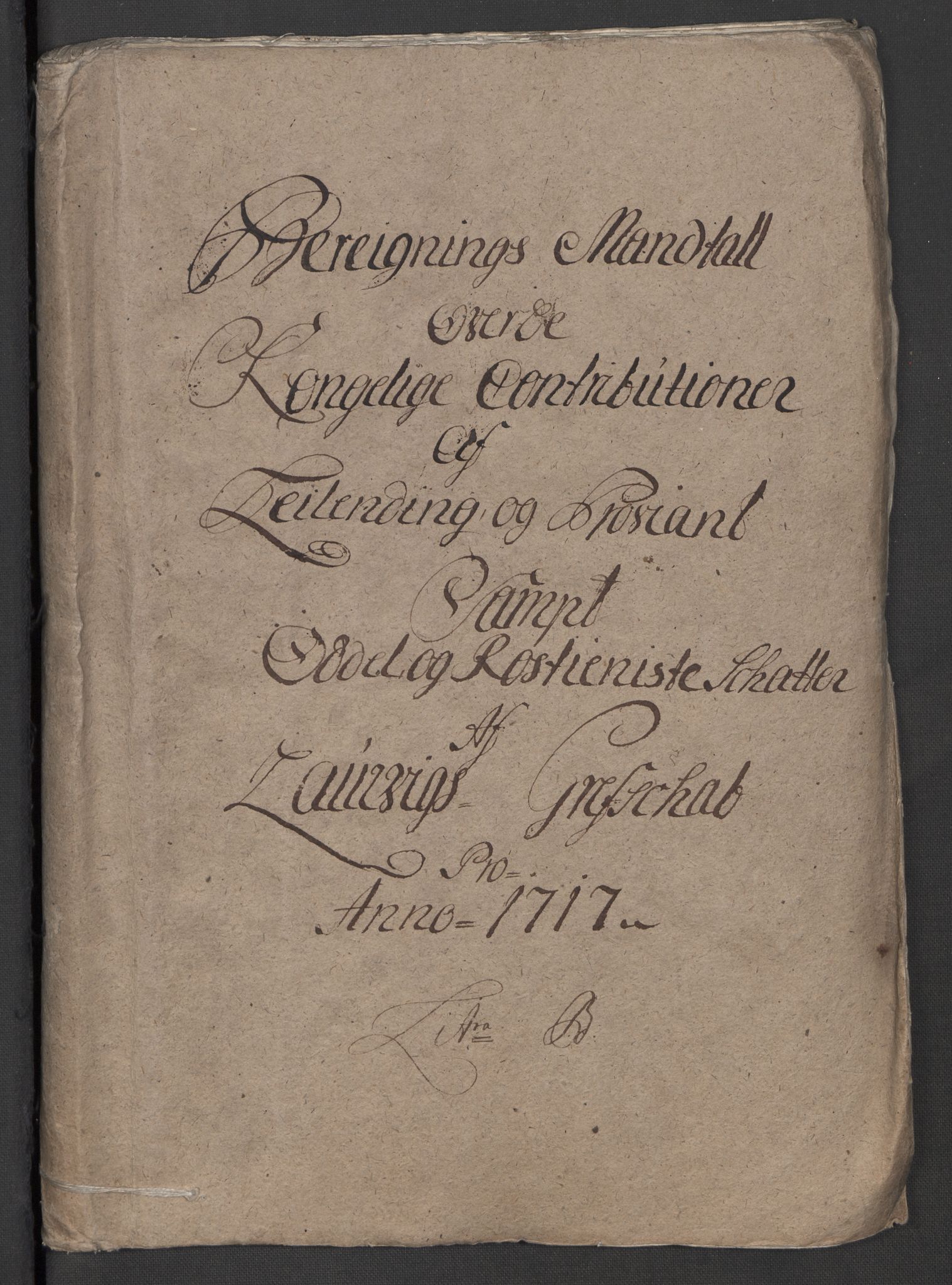 Rentekammeret inntil 1814, Reviderte regnskaper, Fogderegnskap, RA/EA-4092/R33/L1987: Fogderegnskap Larvik grevskap, 1716-1717, p. 376