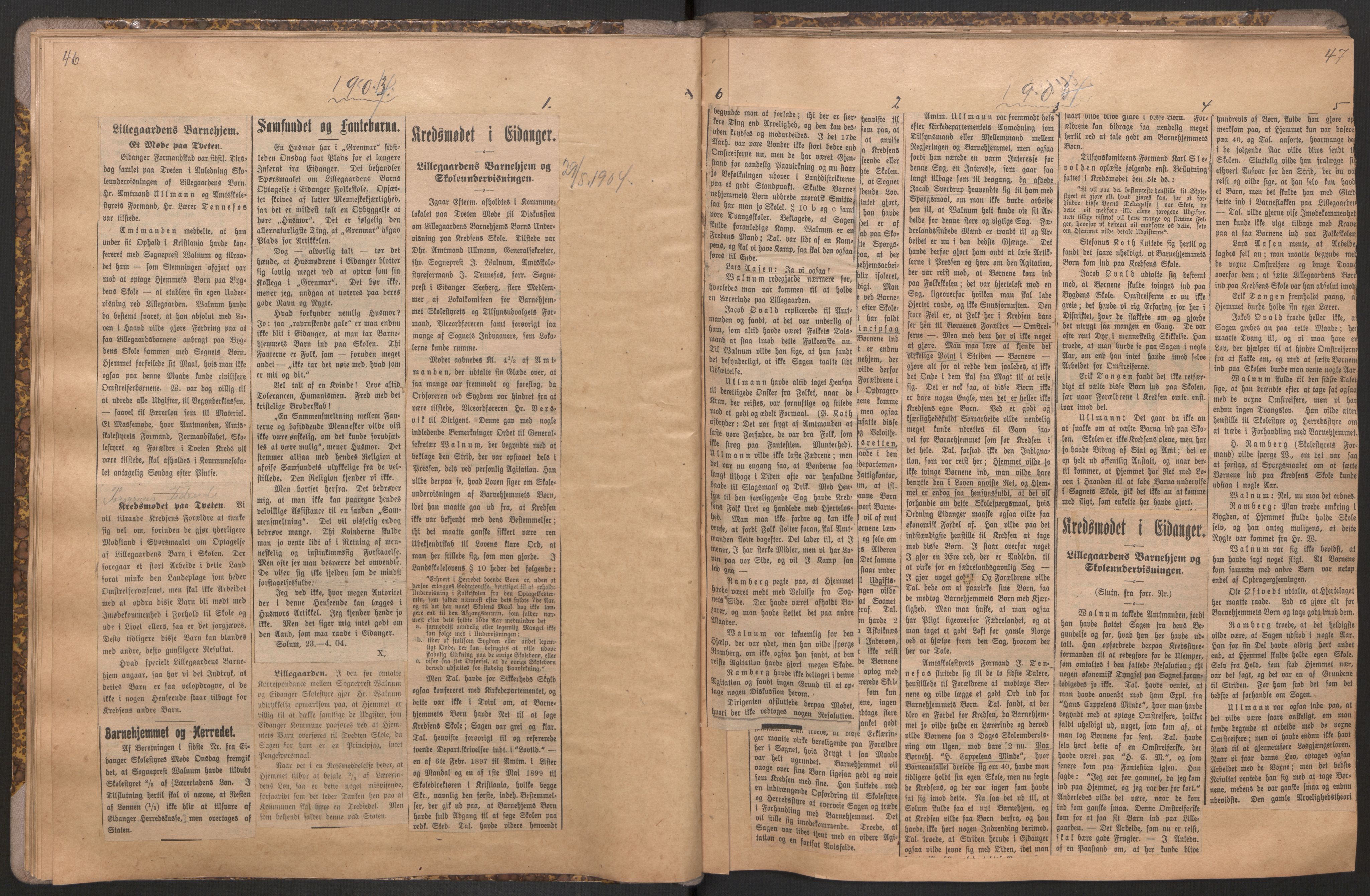 Norsk Misjon Blant Hjemløse, RA/PA-0793/F/Fv/L0534: Utklipp, 1897-1919, p. 46-47