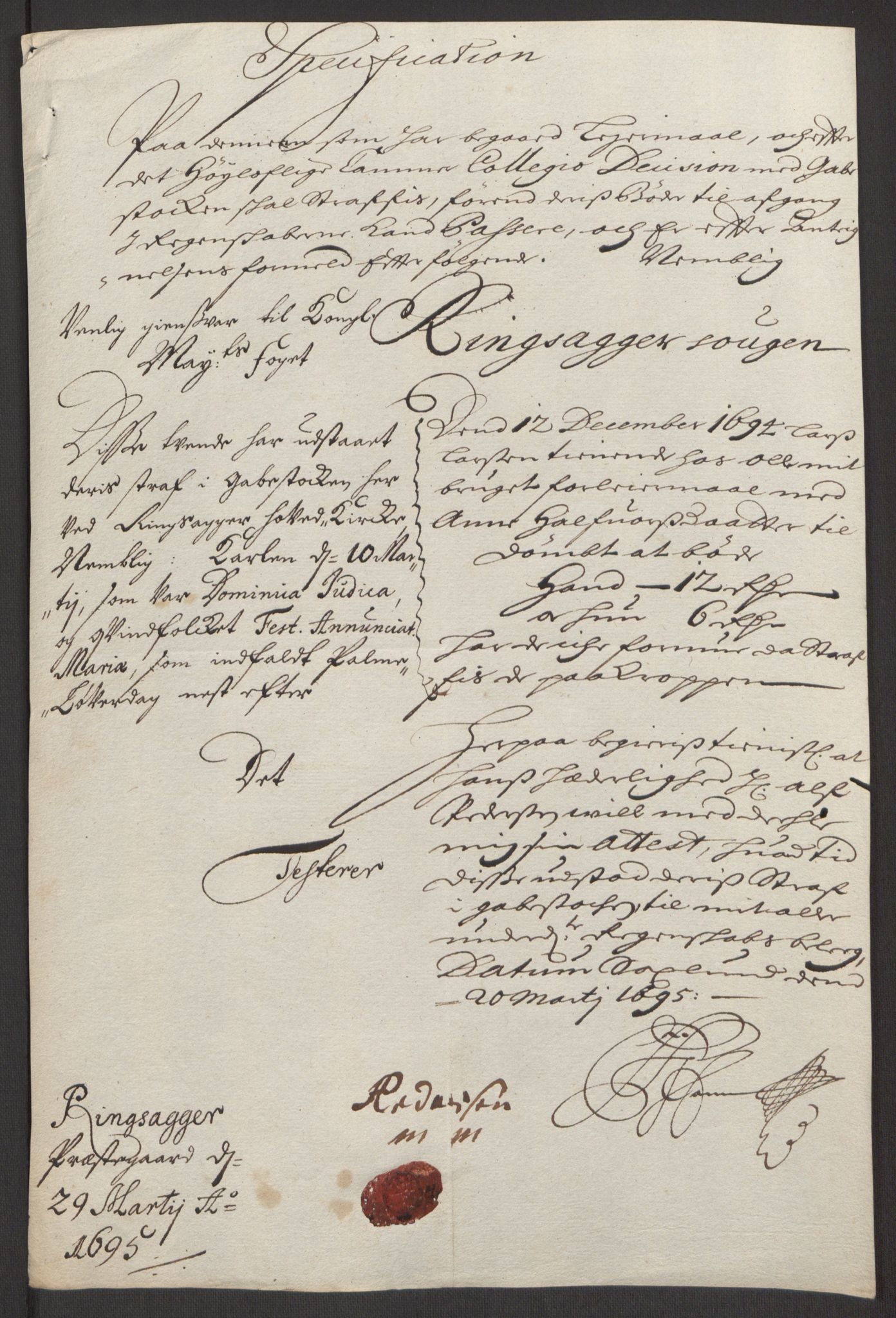 Rentekammeret inntil 1814, Reviderte regnskaper, Fogderegnskap, RA/EA-4092/R16/L1035: Fogderegnskap Hedmark, 1694, p. 74