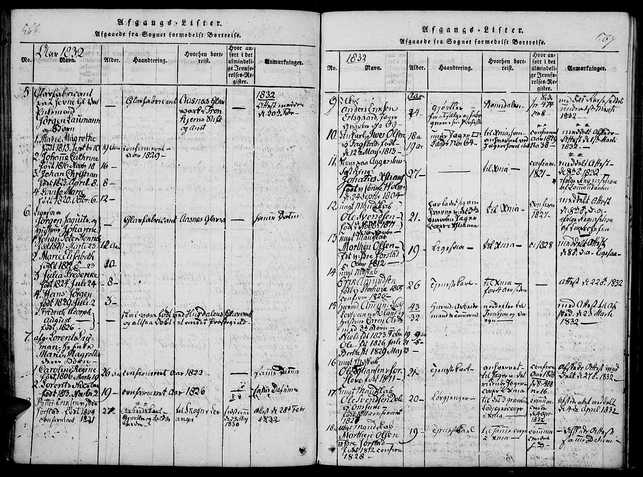 Fåberg prestekontor, SAH/PREST-086/H/Ha/Haa/L0003: Parish register (official) no. 3, 1818-1833, p. 566-567