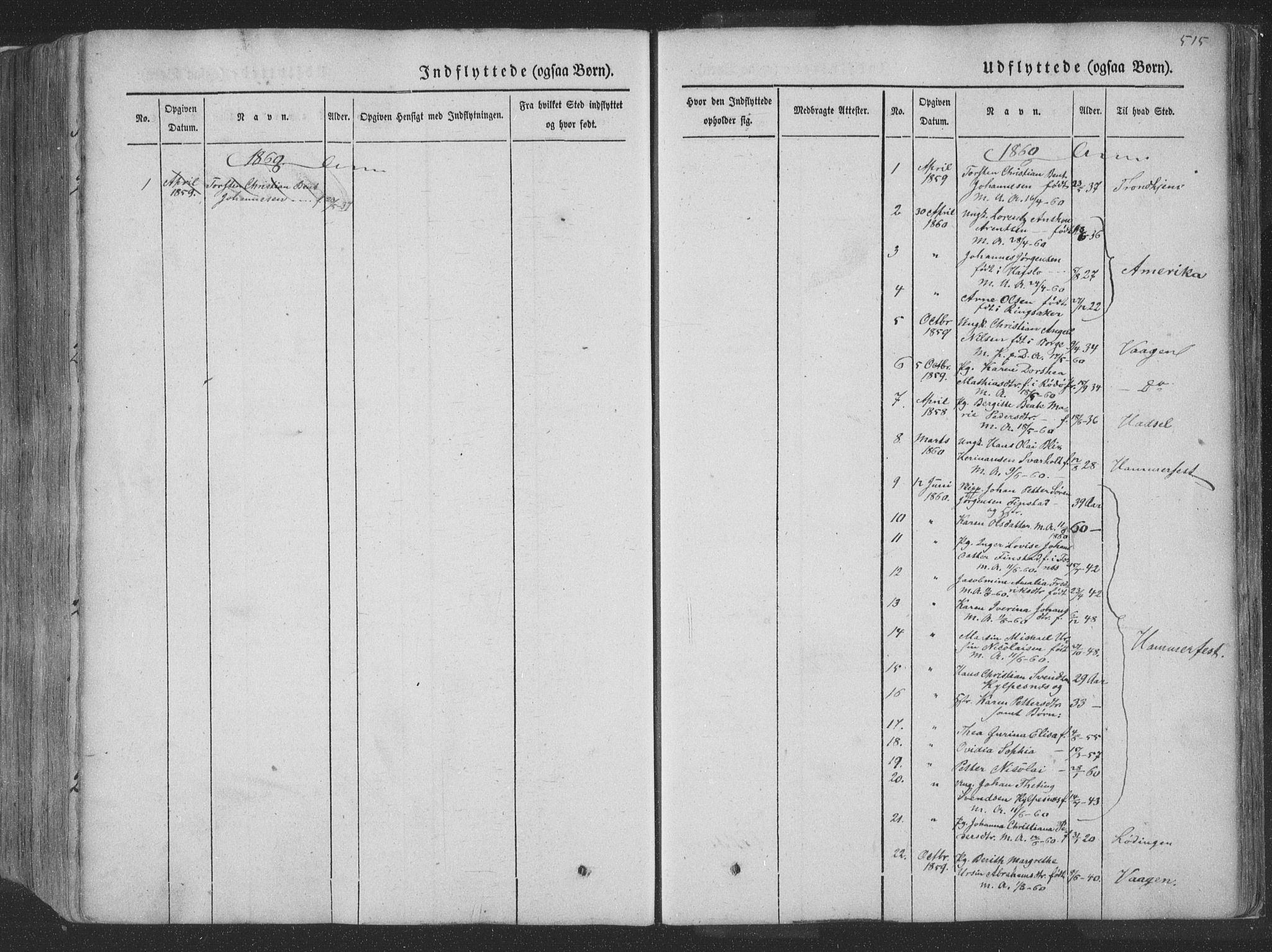 Ministerialprotokoller, klokkerbøker og fødselsregistre - Nordland, AV/SAT-A-1459/881/L1165: Parish register (copy) no. 881C02, 1854-1876, p. 515