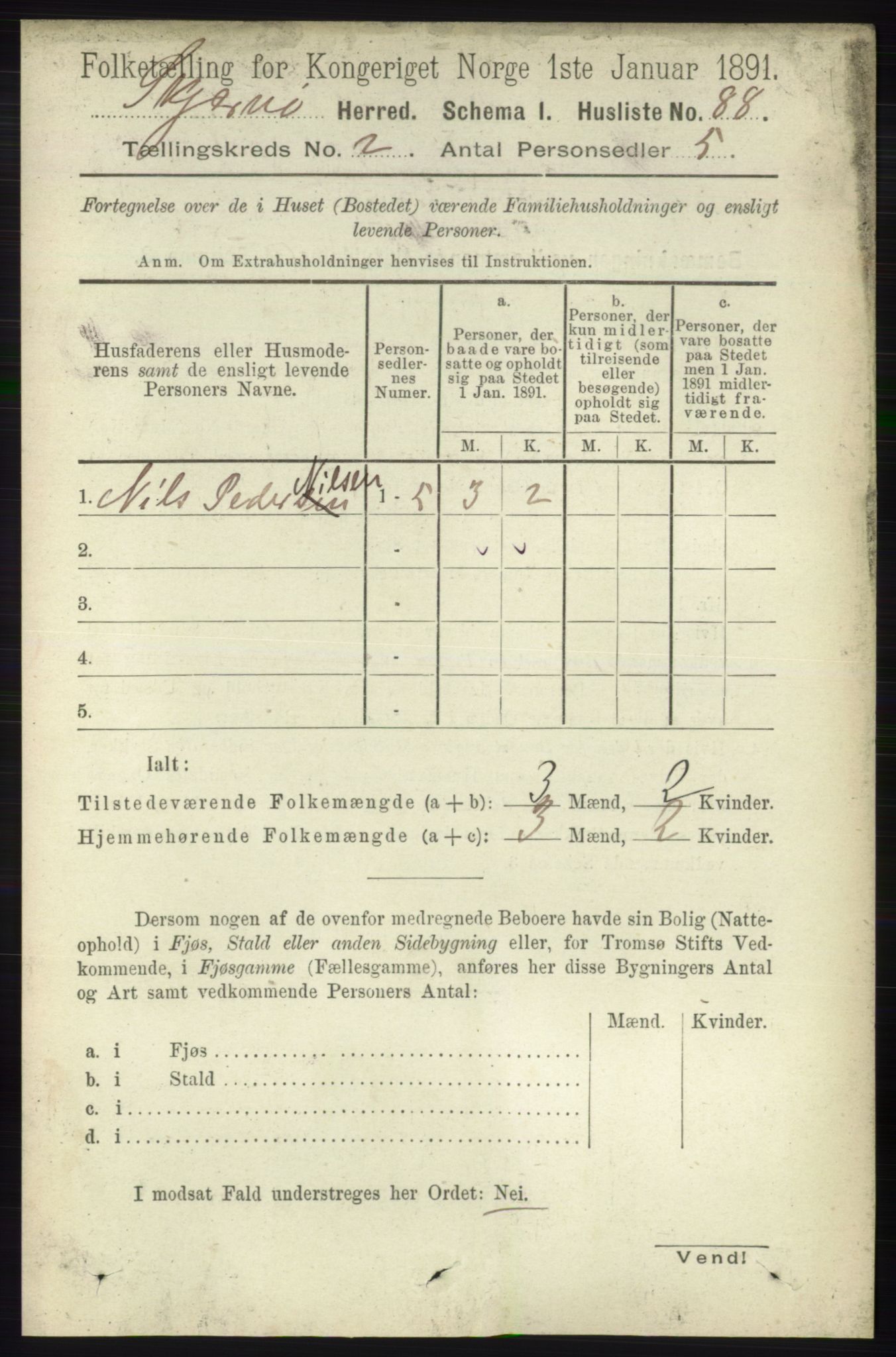 RA, 1891 census for 1941 Skjervøy, 1891, p. 1005