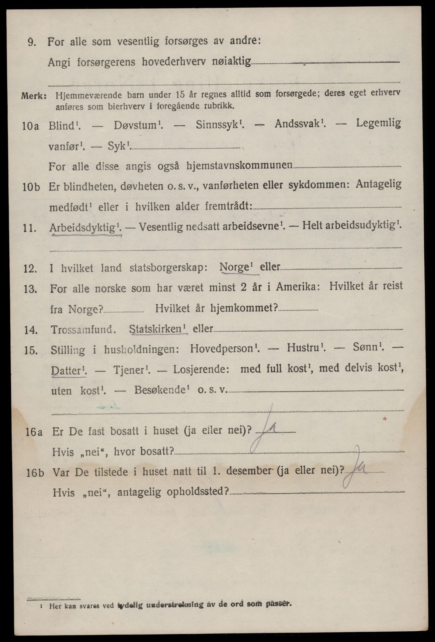 SAKO, 1920 census for Seljord, 1920, p. 2381