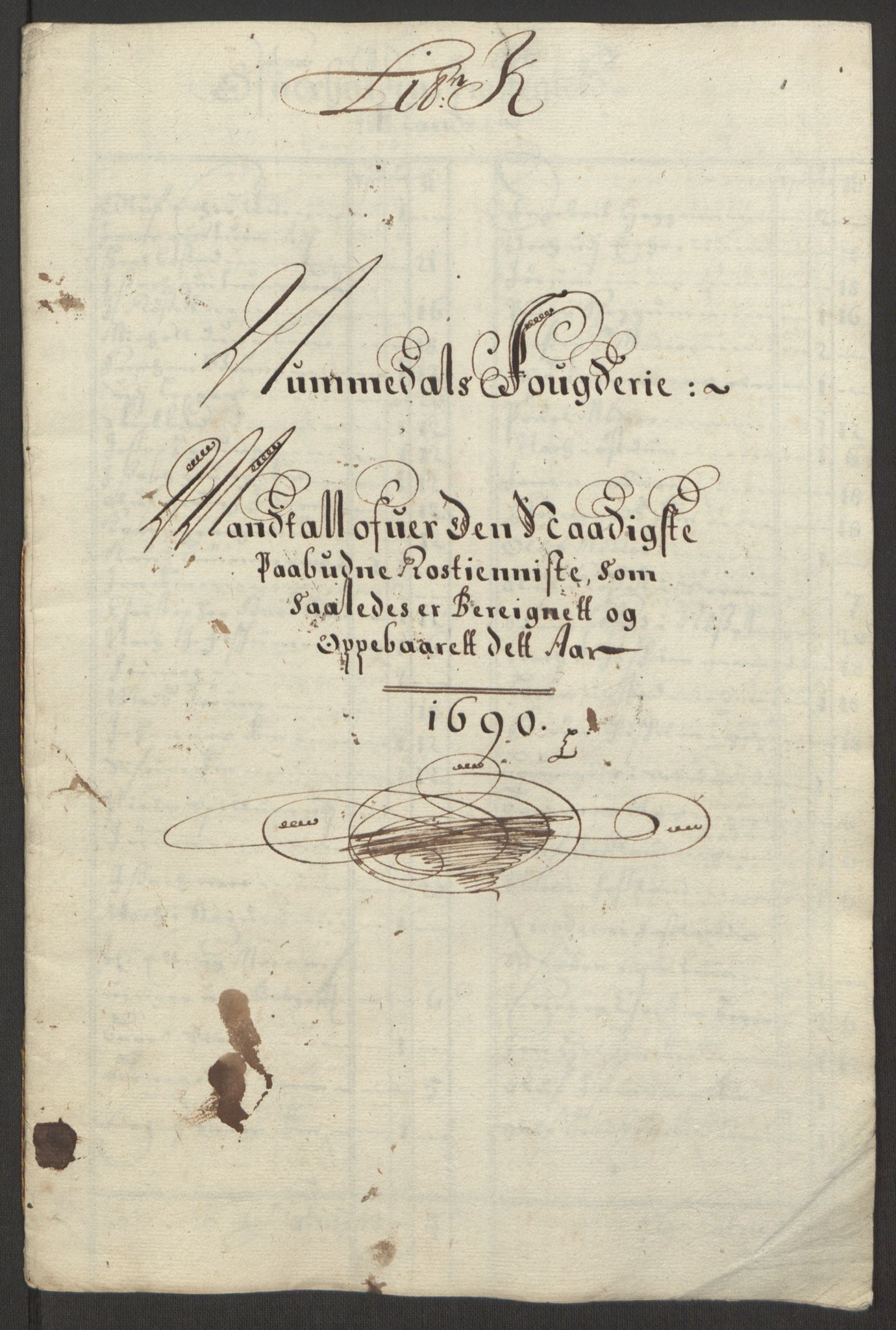 Rentekammeret inntil 1814, Reviderte regnskaper, Fogderegnskap, RA/EA-4092/R64/L4423: Fogderegnskap Namdal, 1690-1691, p. 64