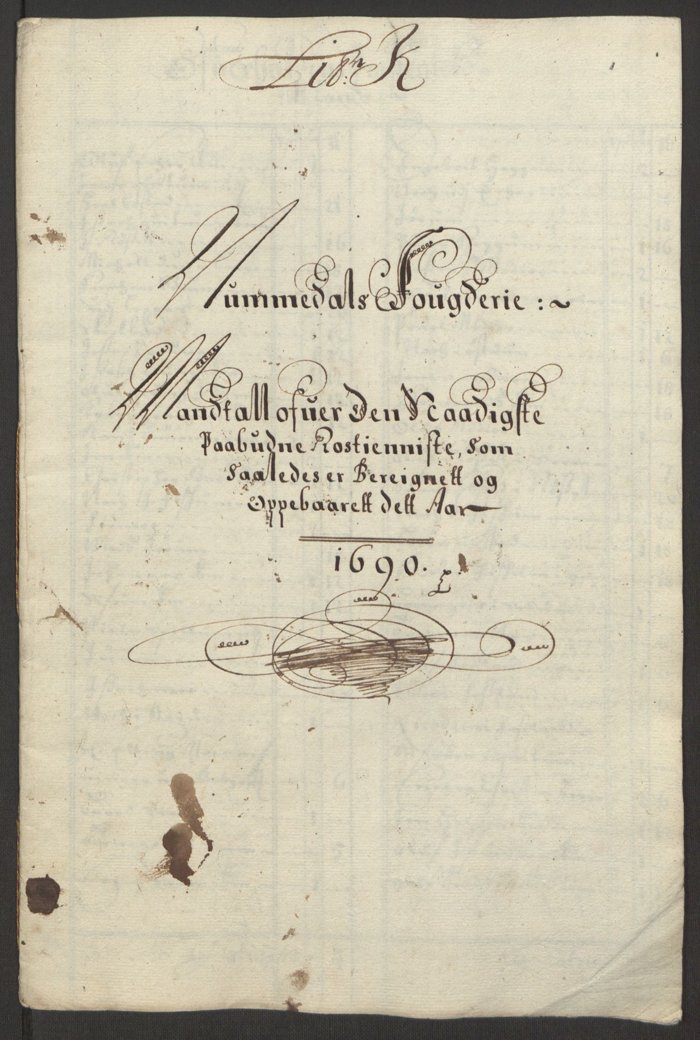 Rentekammeret inntil 1814, Reviderte regnskaper, Fogderegnskap, AV/RA-EA-4092/R64/L4423: Fogderegnskap Namdal, 1690-1691, p. 64