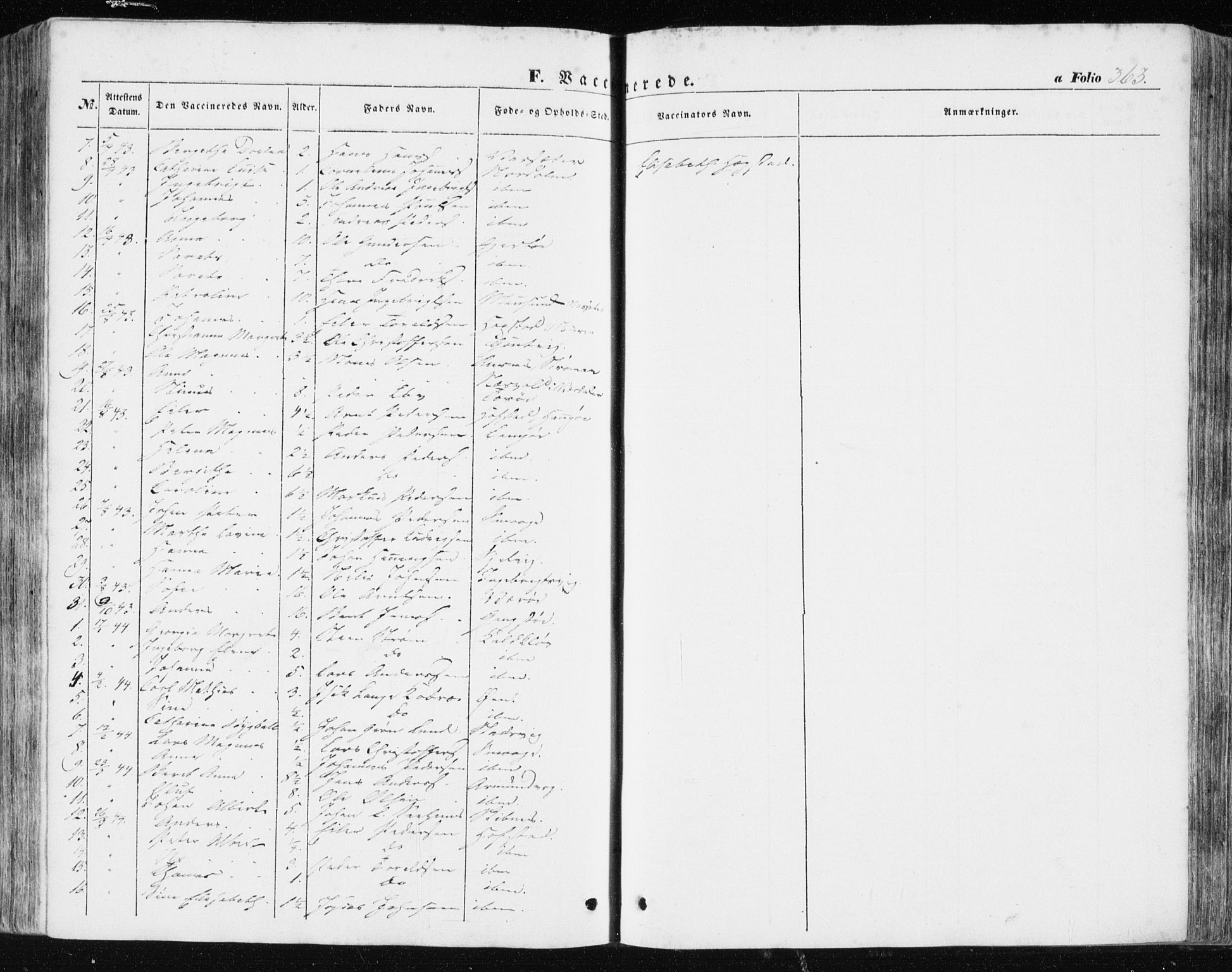 Ministerialprotokoller, klokkerbøker og fødselsregistre - Sør-Trøndelag, SAT/A-1456/634/L0529: Parish register (official) no. 634A05, 1843-1851, p. 363