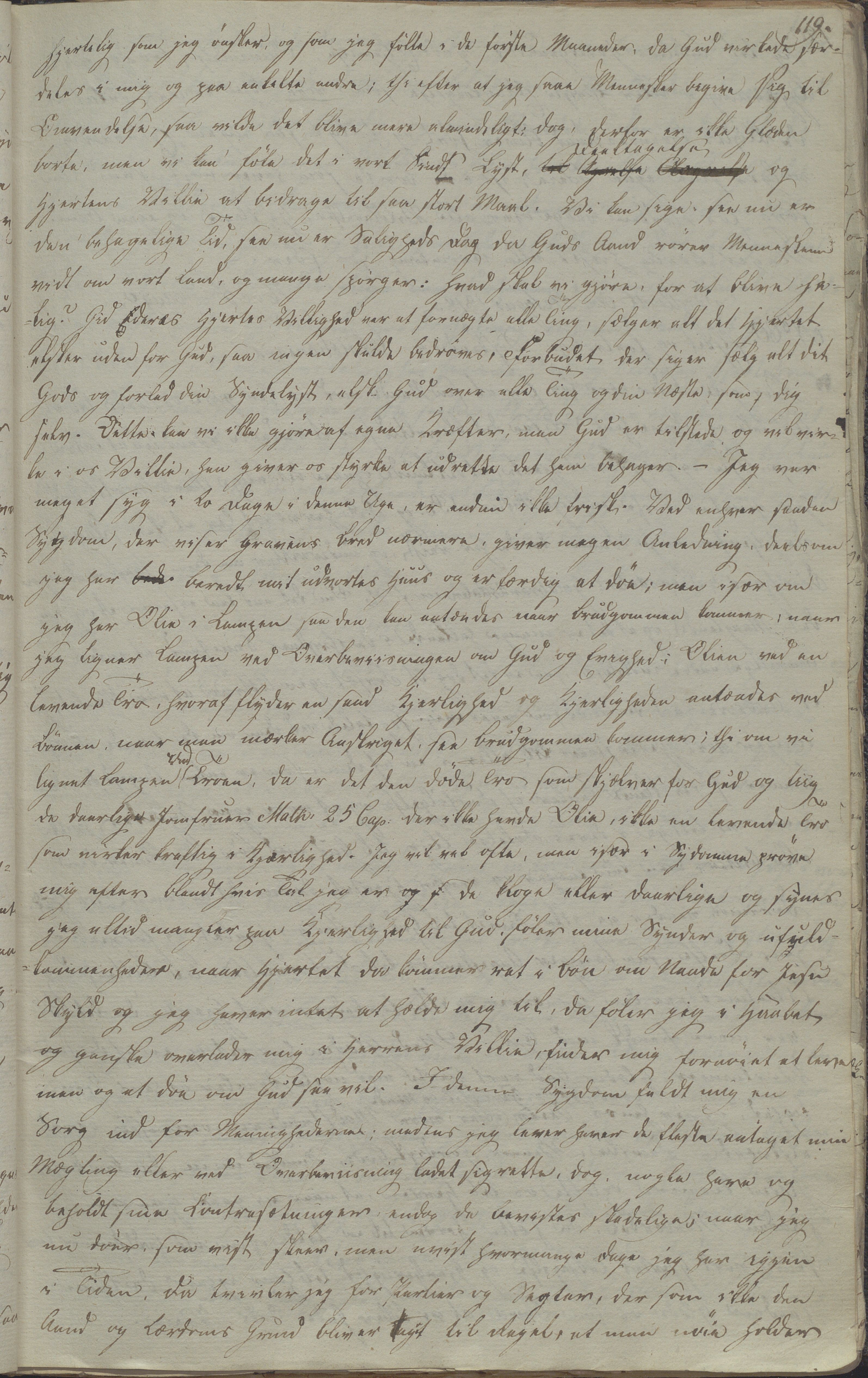 Heggtveitsamlingen, TMF/A-1007/H/L0052/0001: Innbundne brev Ms. S, med innlagt registratur / Innbundne brev Ms S. , 1801-1823, p. 119