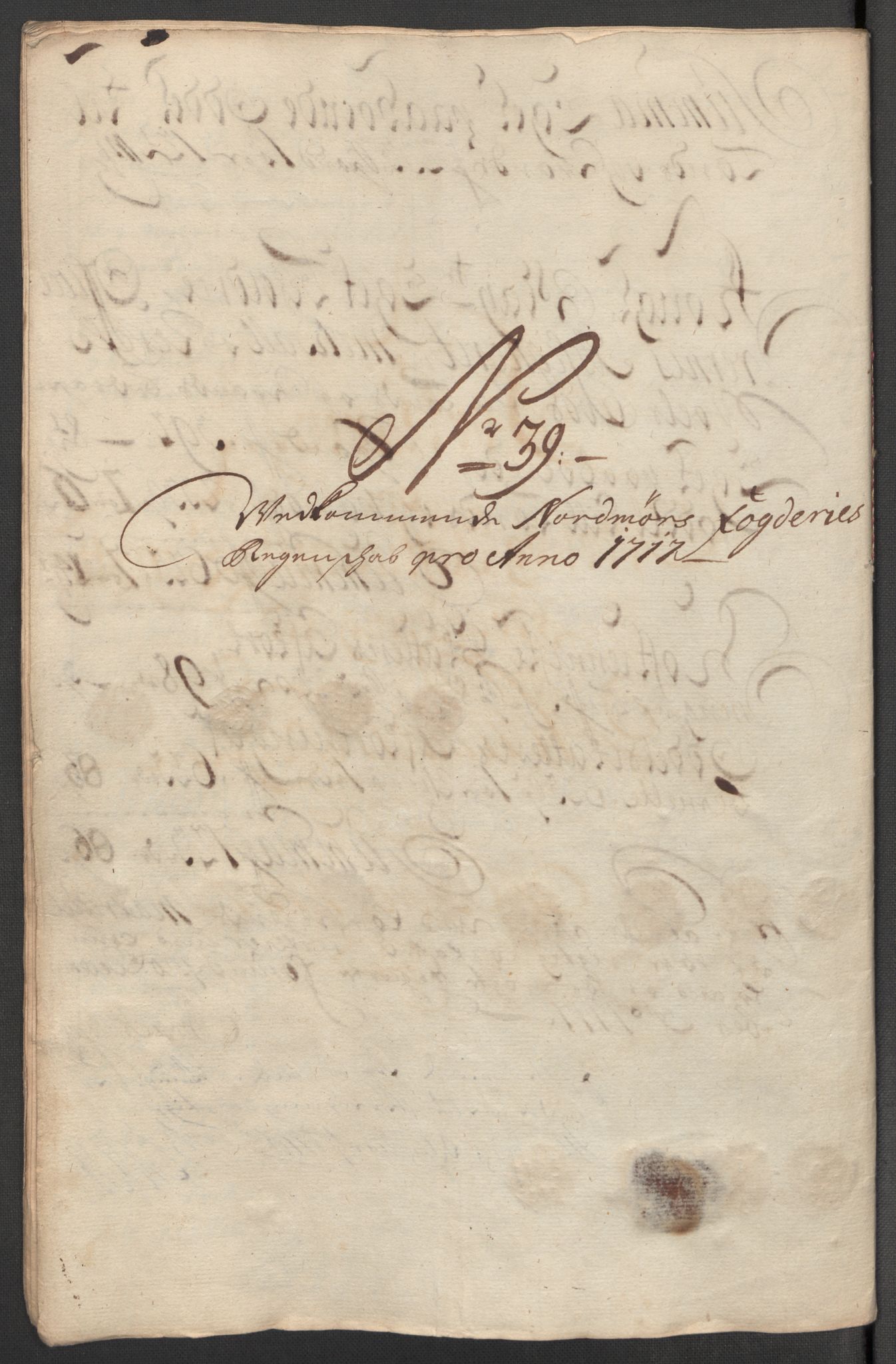 Rentekammeret inntil 1814, Reviderte regnskaper, Fogderegnskap, RA/EA-4092/R56/L3750: Fogderegnskap Nordmøre, 1717, p. 243