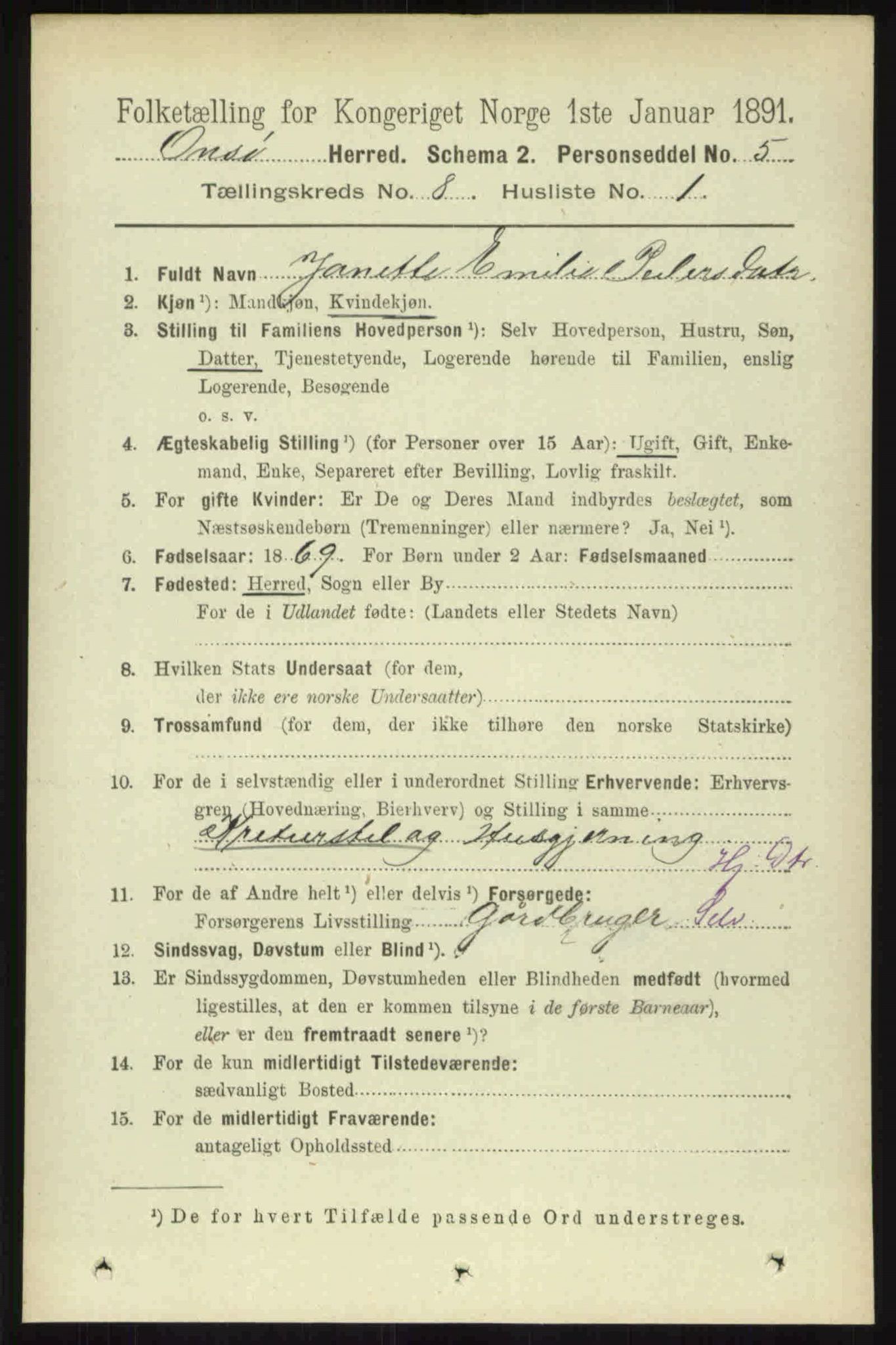 RA, 1891 census for 0134 Onsøy, 1891, p. 7511