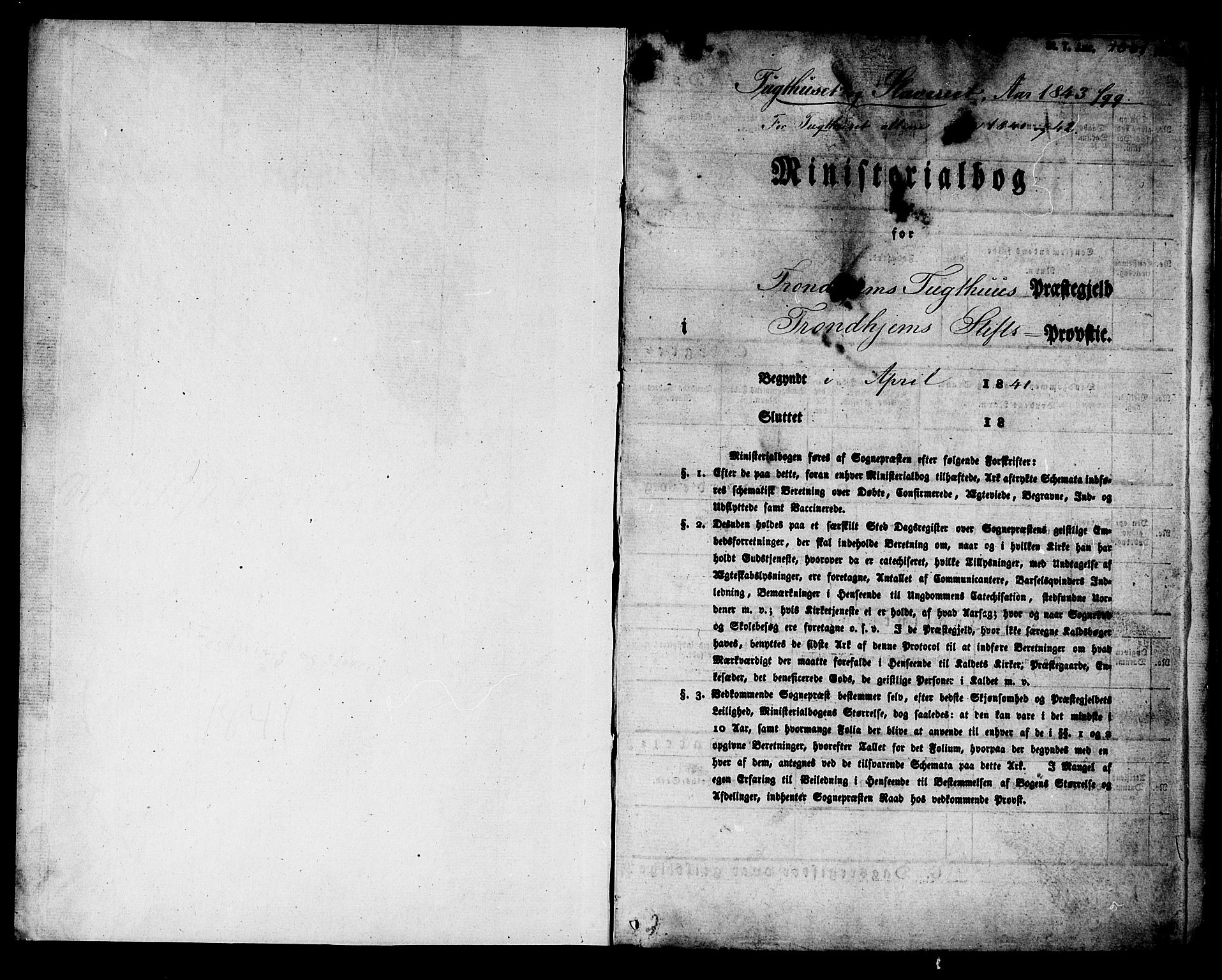 Ministerialprotokoller, klokkerbøker og fødselsregistre - Sør-Trøndelag, AV/SAT-A-1456/624/L0480: Parish register (official) no. 624A01, 1841-1864
