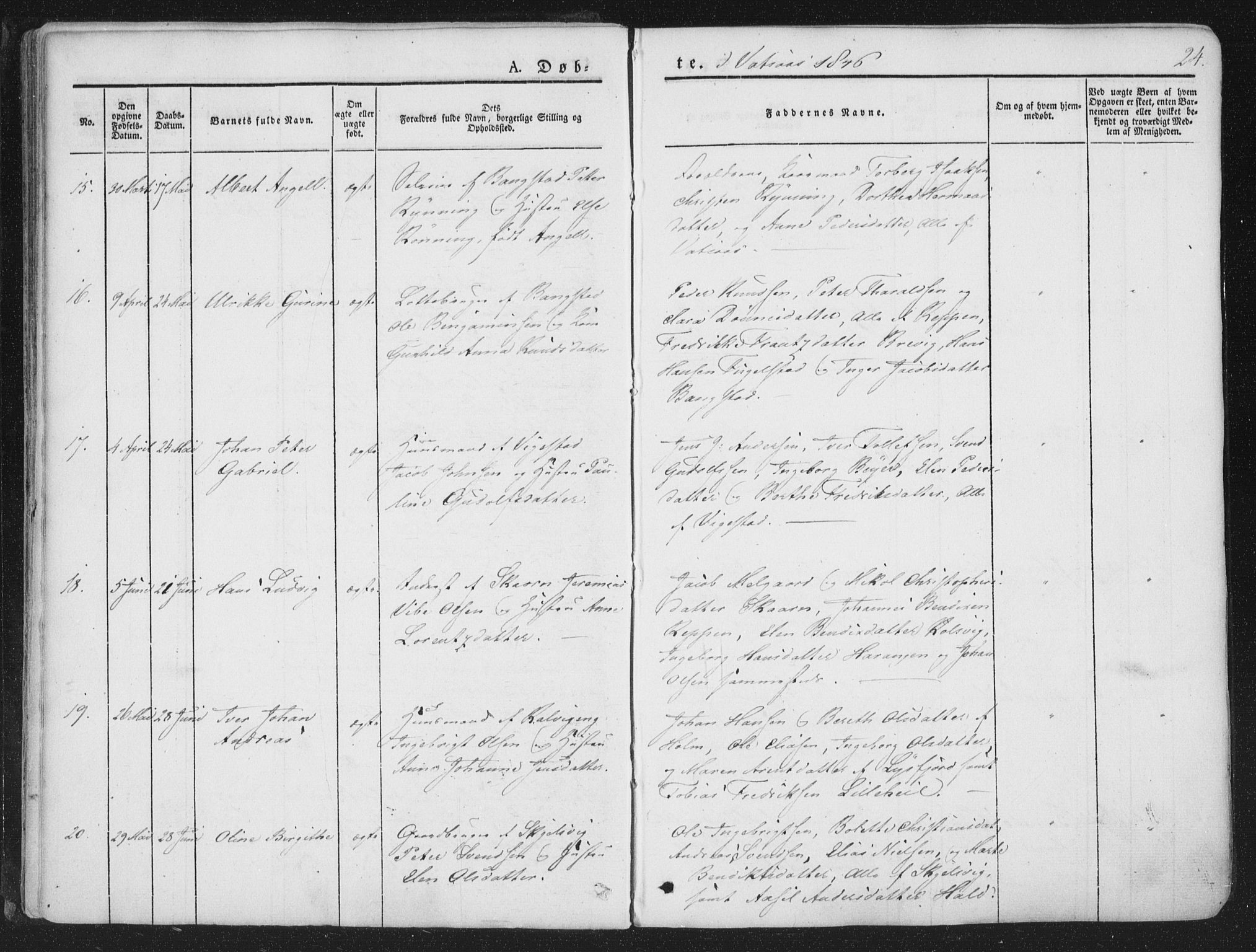 Ministerialprotokoller, klokkerbøker og fødselsregistre - Nordland, AV/SAT-A-1459/810/L0144: Parish register (official) no. 810A07 /1, 1841-1862, p. 24